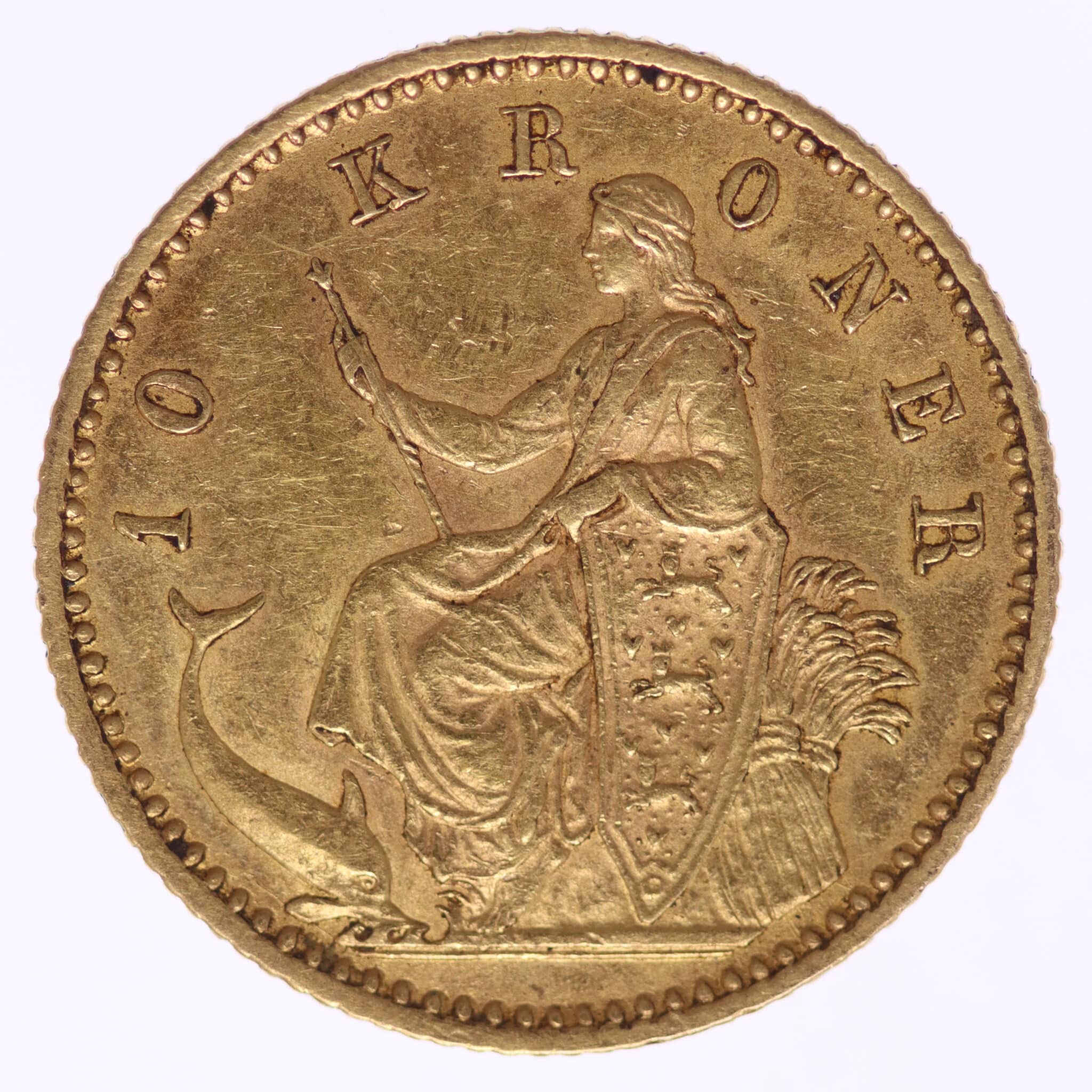 daenemark - Dänemark Christian IX. 10 Kronen 1890