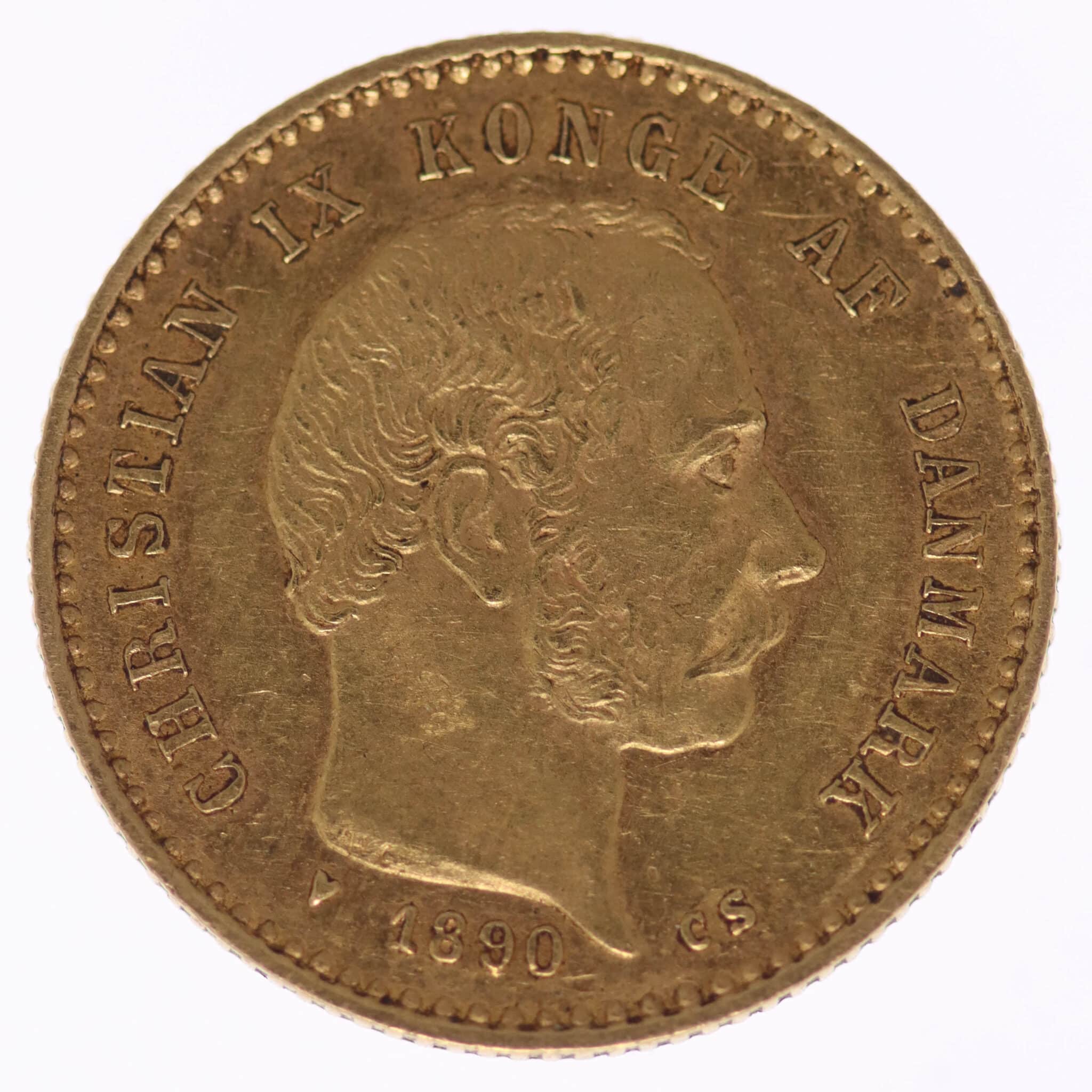 daenemark - Dänemark Christian IX. 10 Kronen 1890