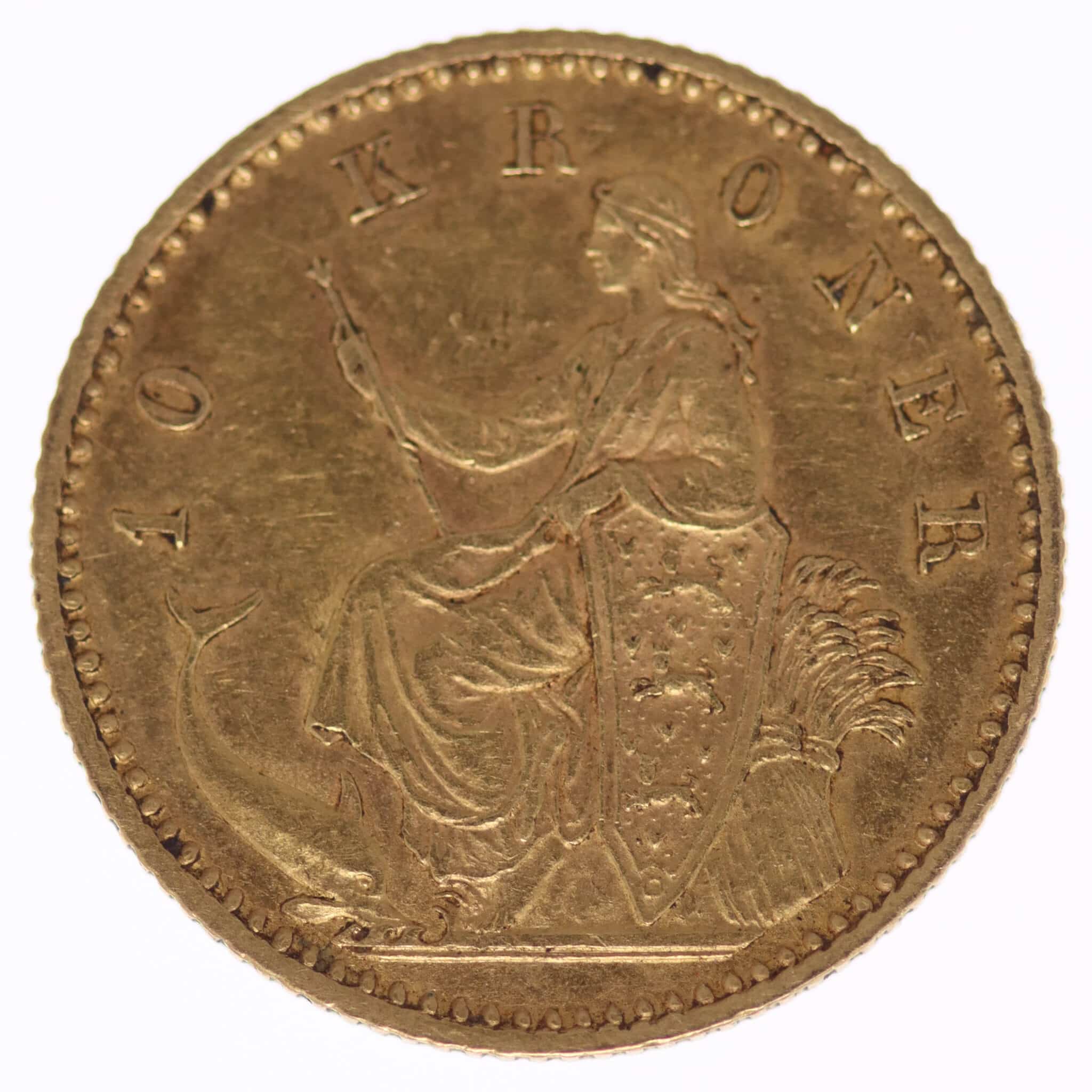 daenemark - Dänemark Christian IX. 10 Kronen 1890