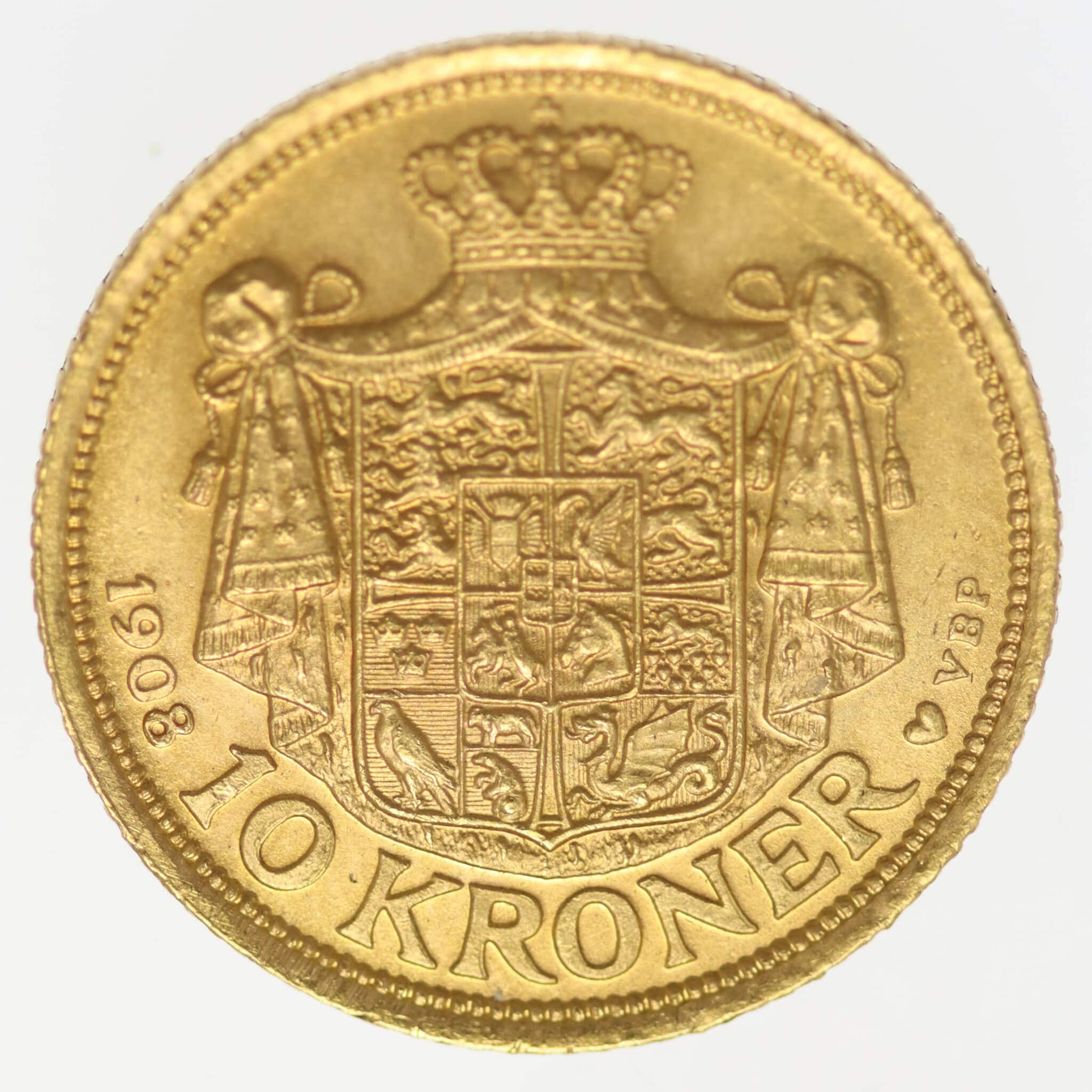 daenemark - Dänemark Frederik VIII. 10 Kronen 1908