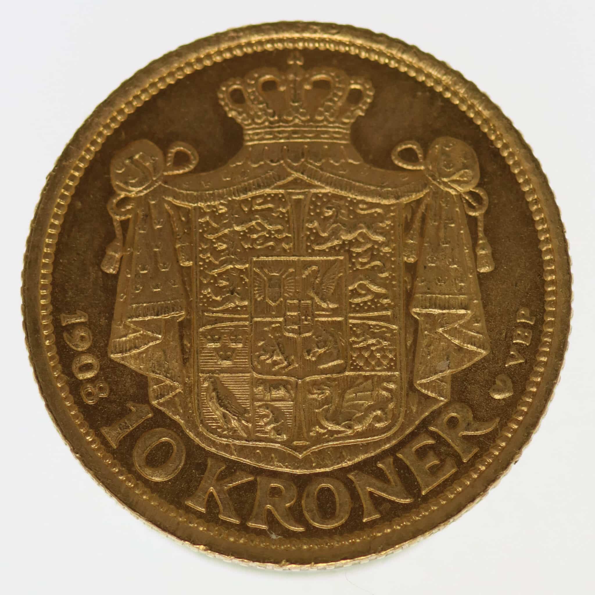 daenemark - Dänemark Frederik VIII. 10 Kronen 1908