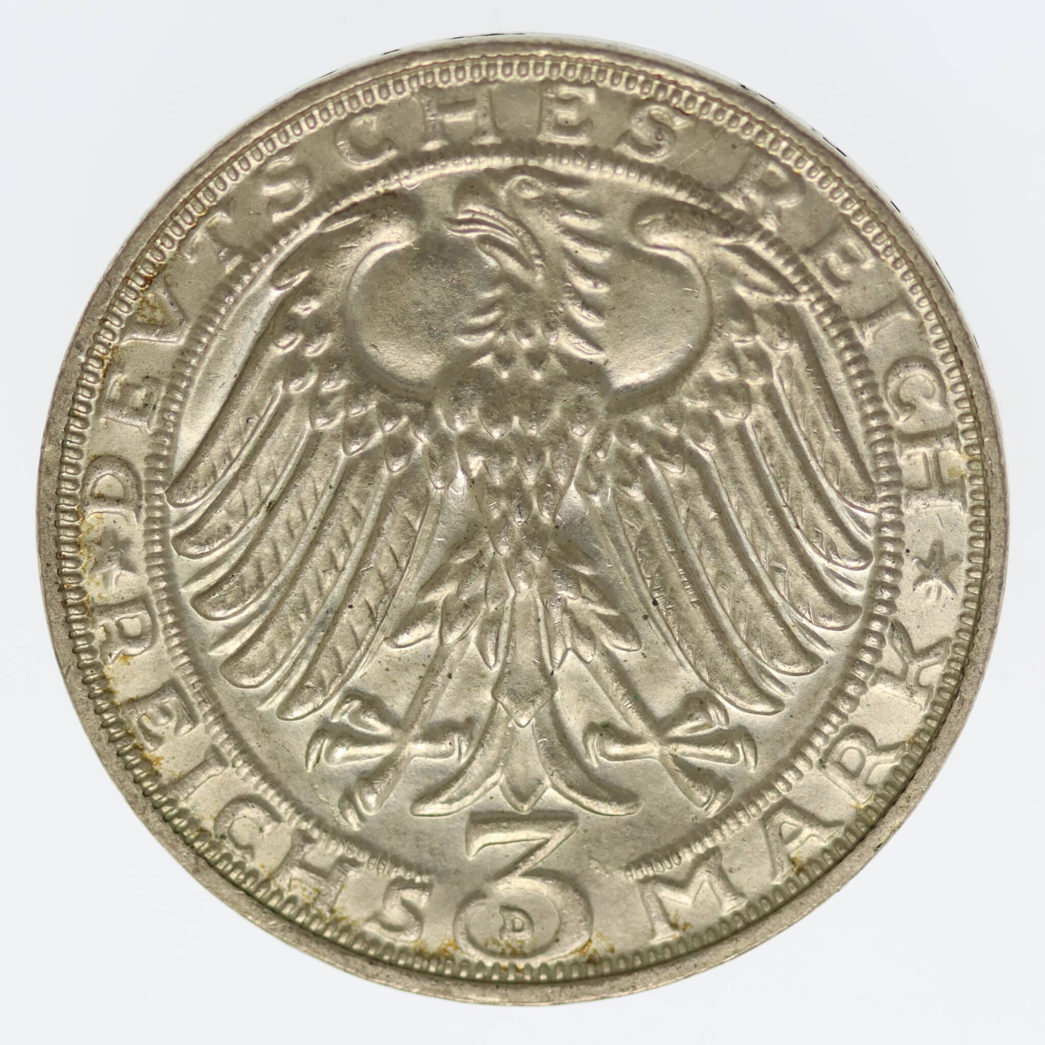 weimarer-republik-deutsche-silbermuenzen - Weimarer Republik 3 Reichsmark 1928 Dürer