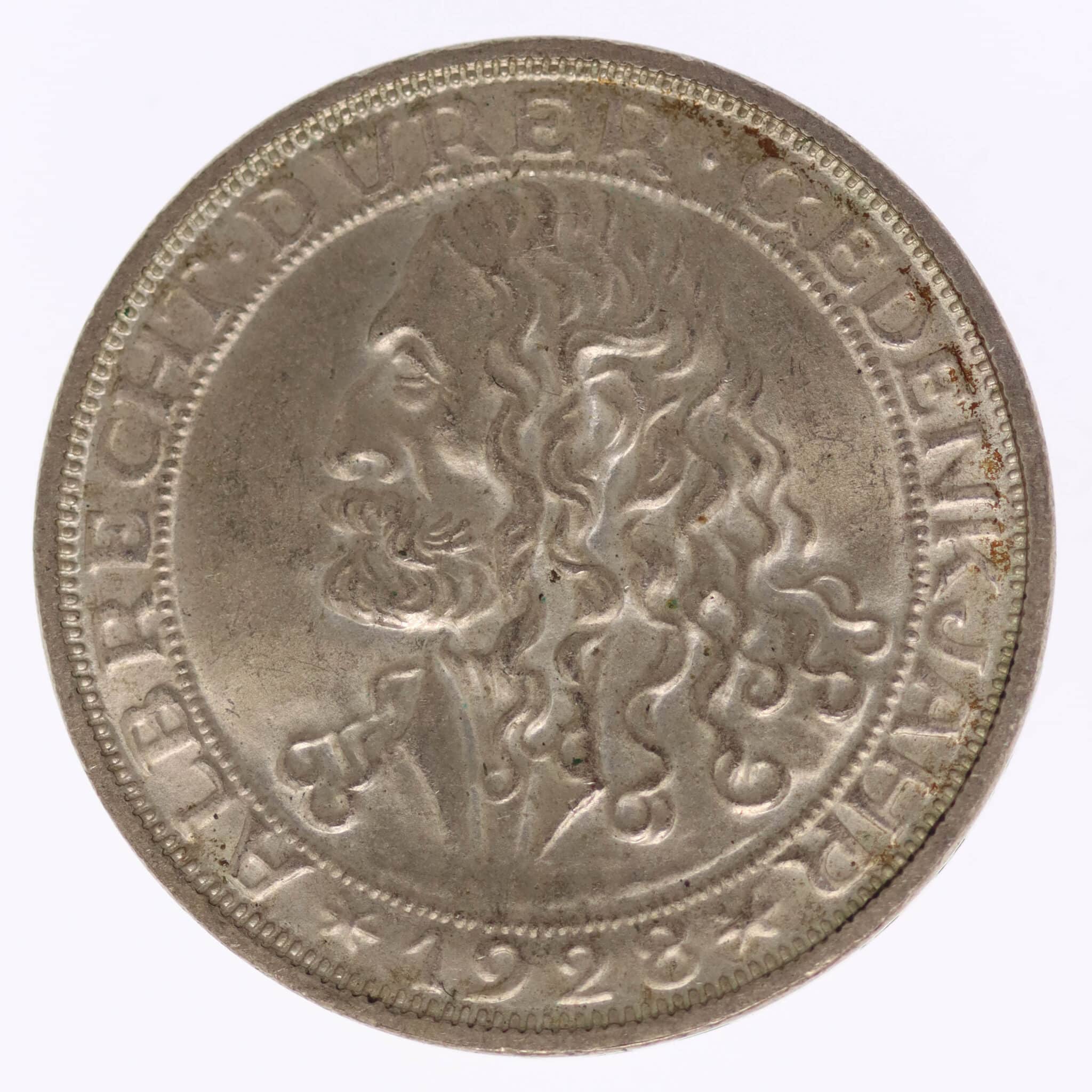 weimarer-republik-deutsche-silbermuenzen - Weimarer Republik 3 Reichsmark 1928 Dürer