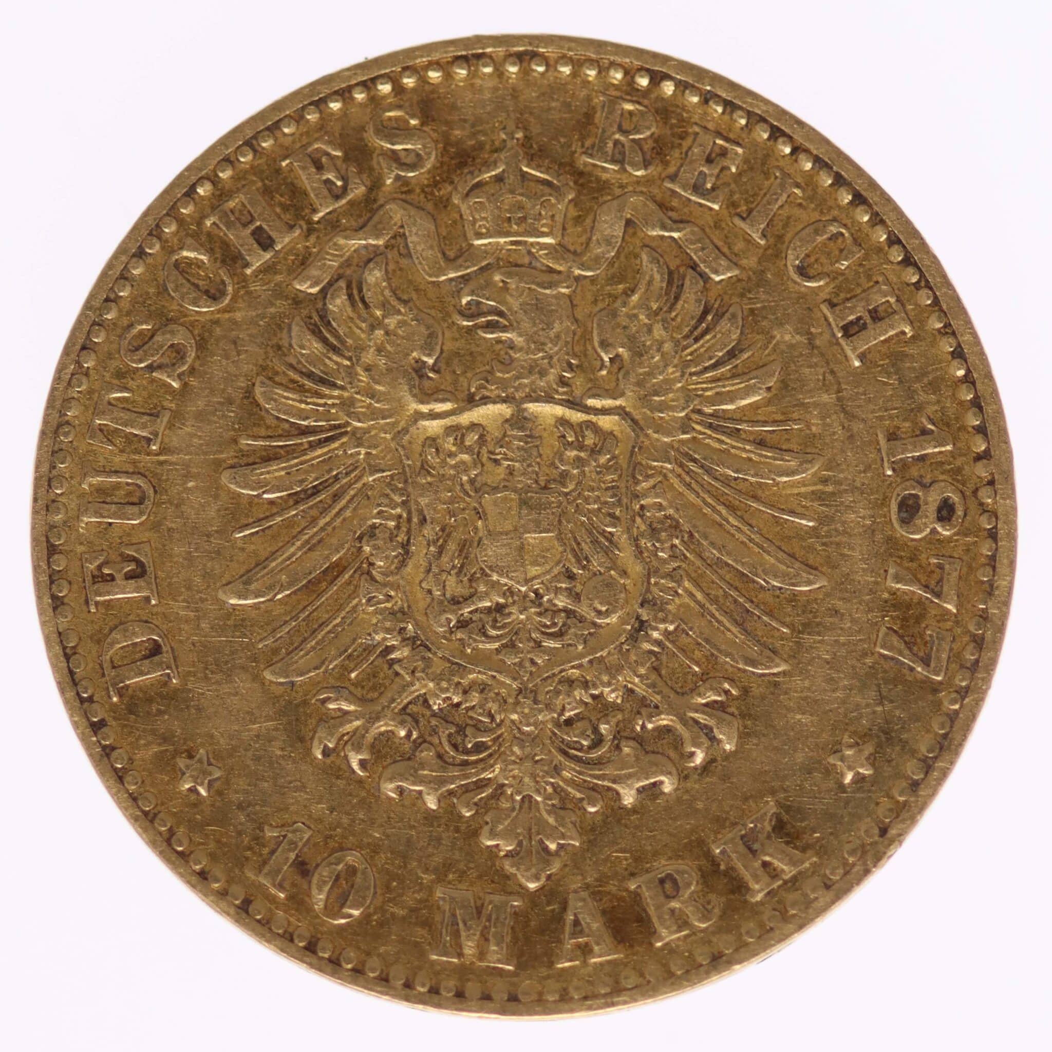 deutsches-kaiserreich-ab-1871 - Hessen Ludwig III. 10 Mark 1877