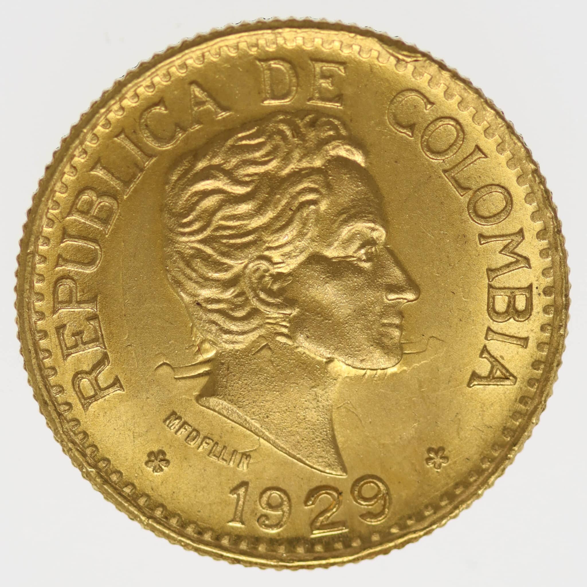 kolumbien - Kolumbien 5 Pesos 1929