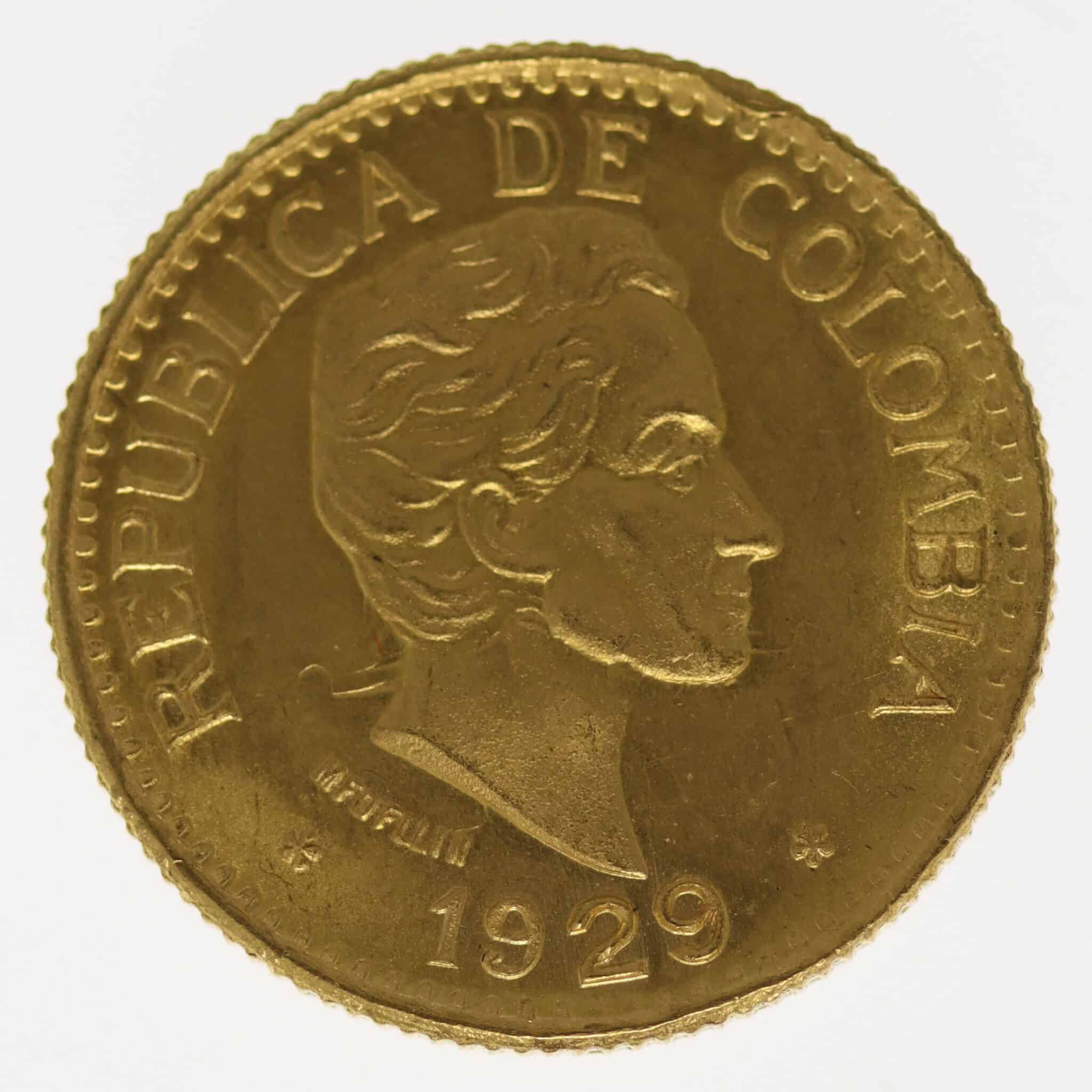 kolumbien - Kolumbien 5 Pesos 1929