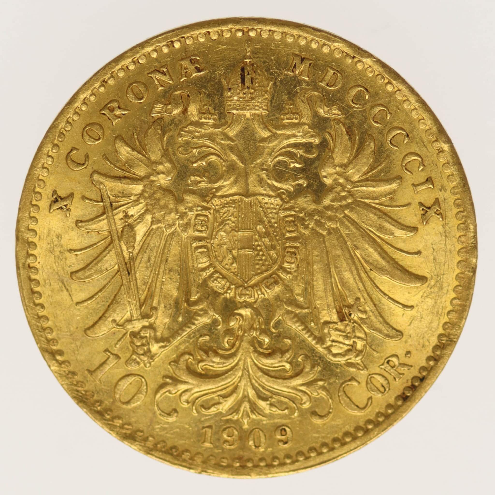 oesterreich - Österreich Kaiserreich Franz Joseph I. 10 Kronen 1909
