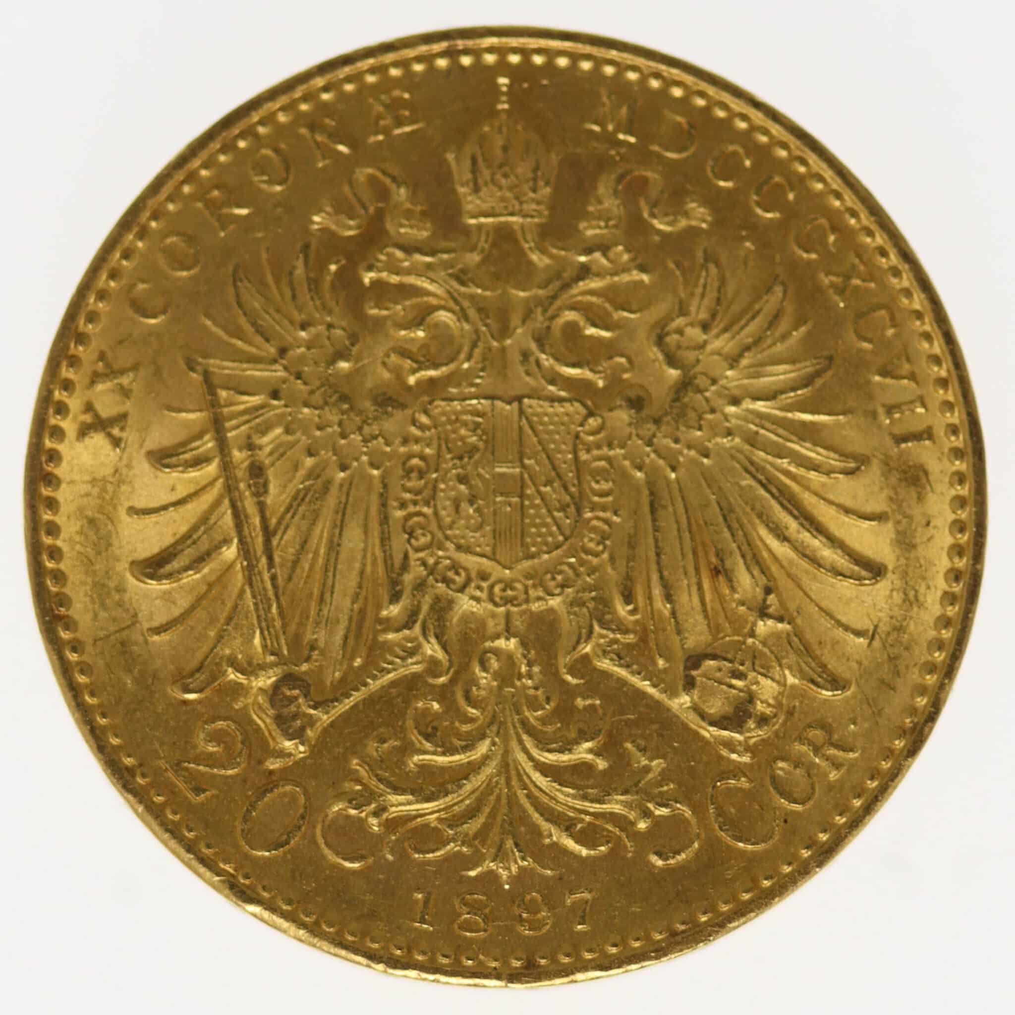 oesterreich - Österreich Kaiserreich Franz Joseph I. 20 Kronen 1897