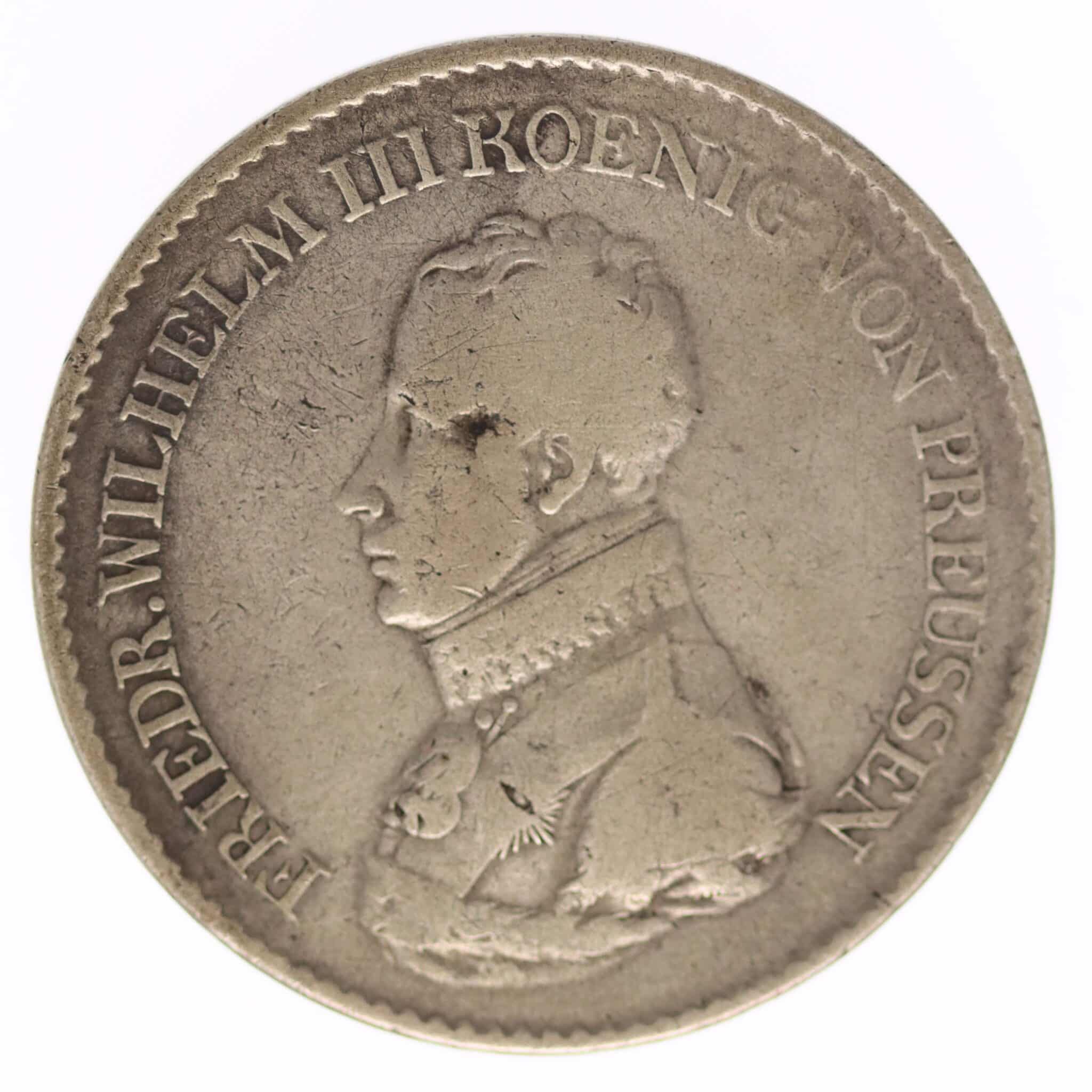 altdeutschland-deutsche-silbermuenzen - Preussen Friedrich Wilhelm III. Taler 1818 A