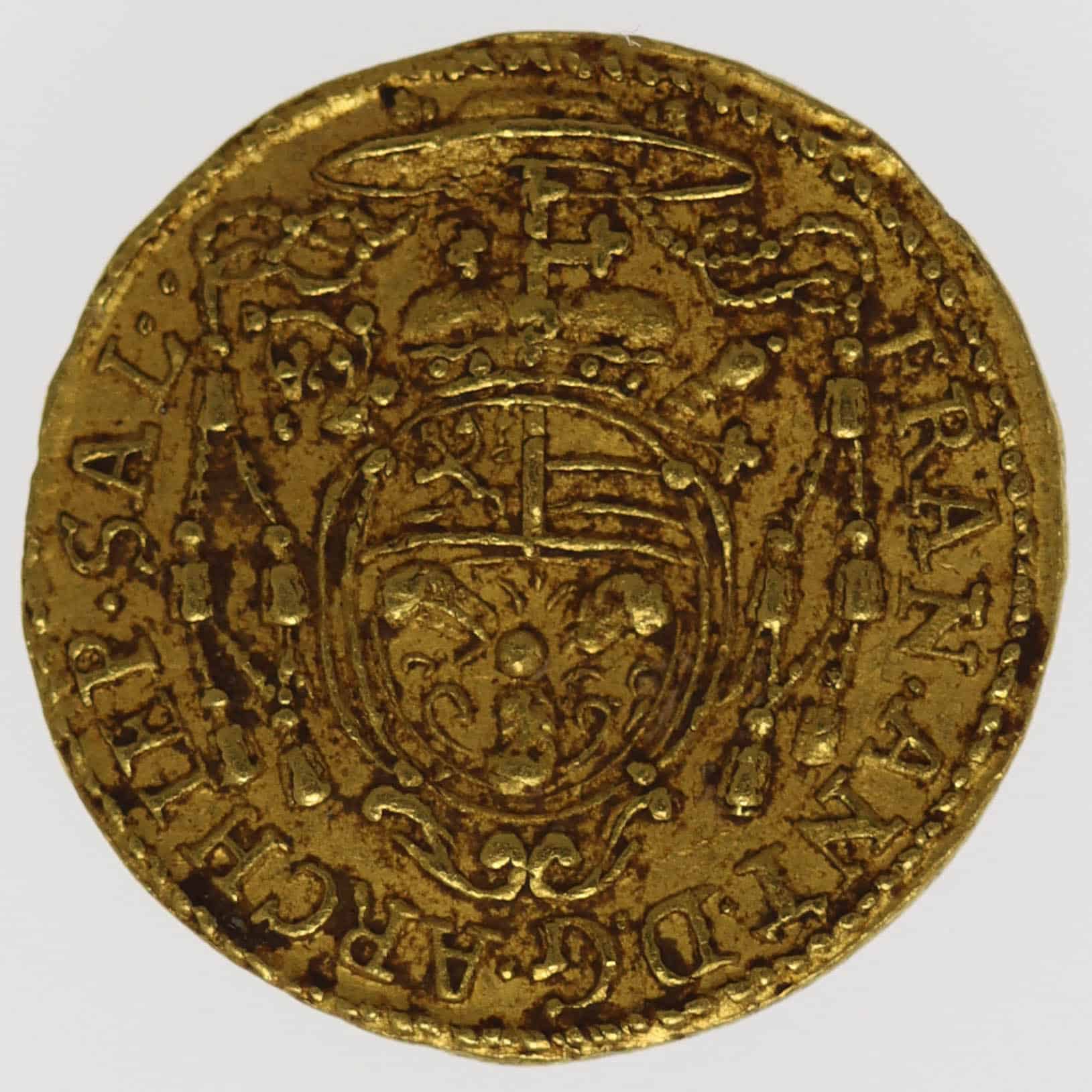 oesterreich - Habsburg Salzburg Erzbischof Franz Anton von Harrach 1/4 Dukat 1719