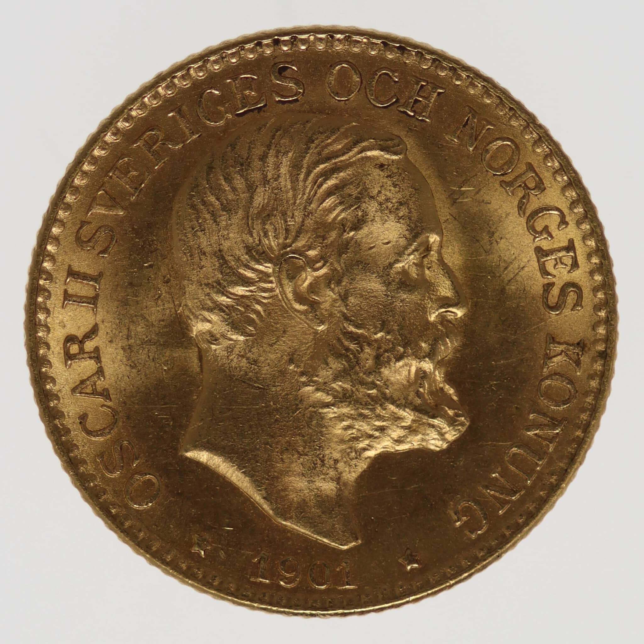 schweden - Schweden Oskar II. 10 Kronen 1901