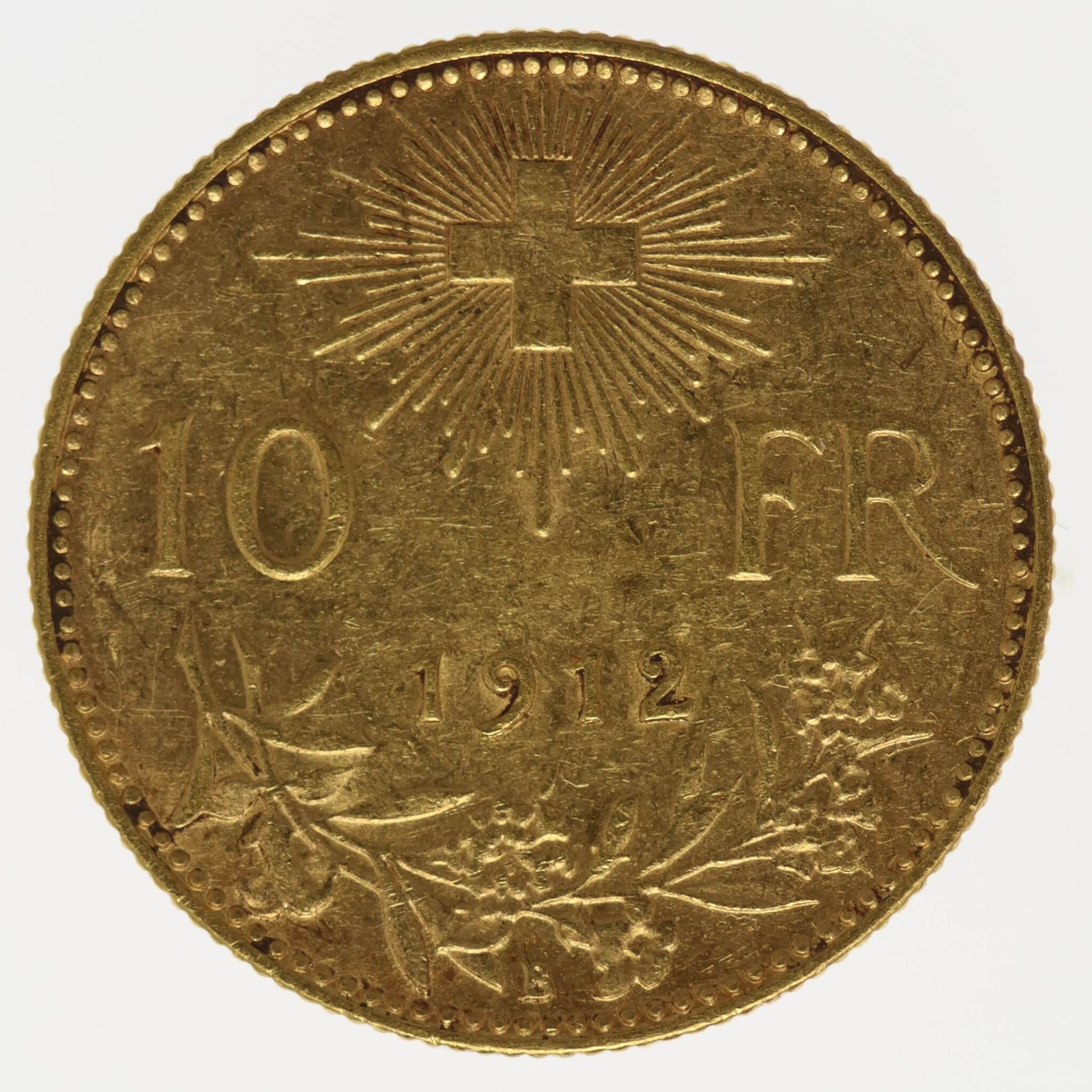 schweiz - Schweiz 10 Franken 1912 Vreneli