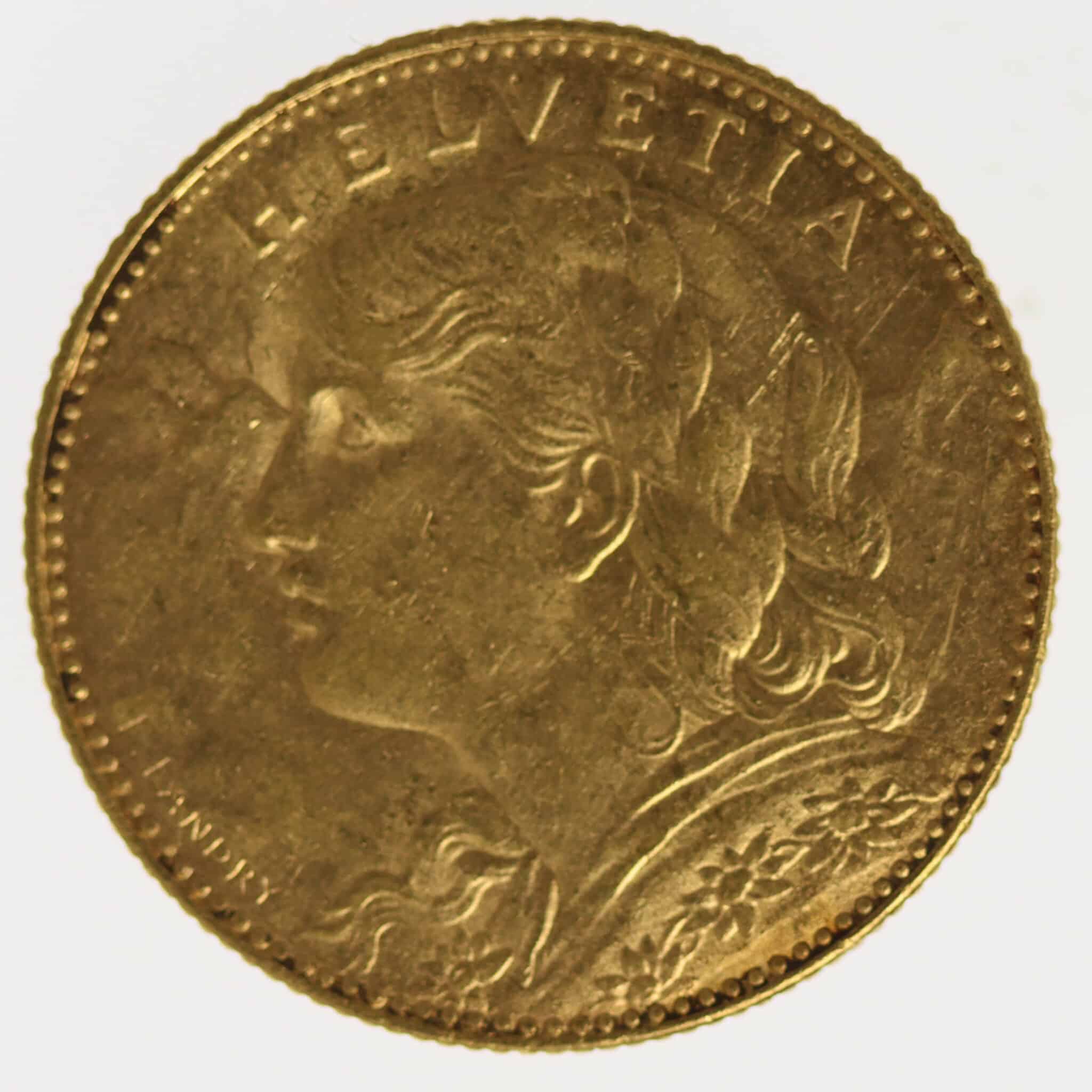 schweiz - Schweiz 10 Franken 1912 Vreneli