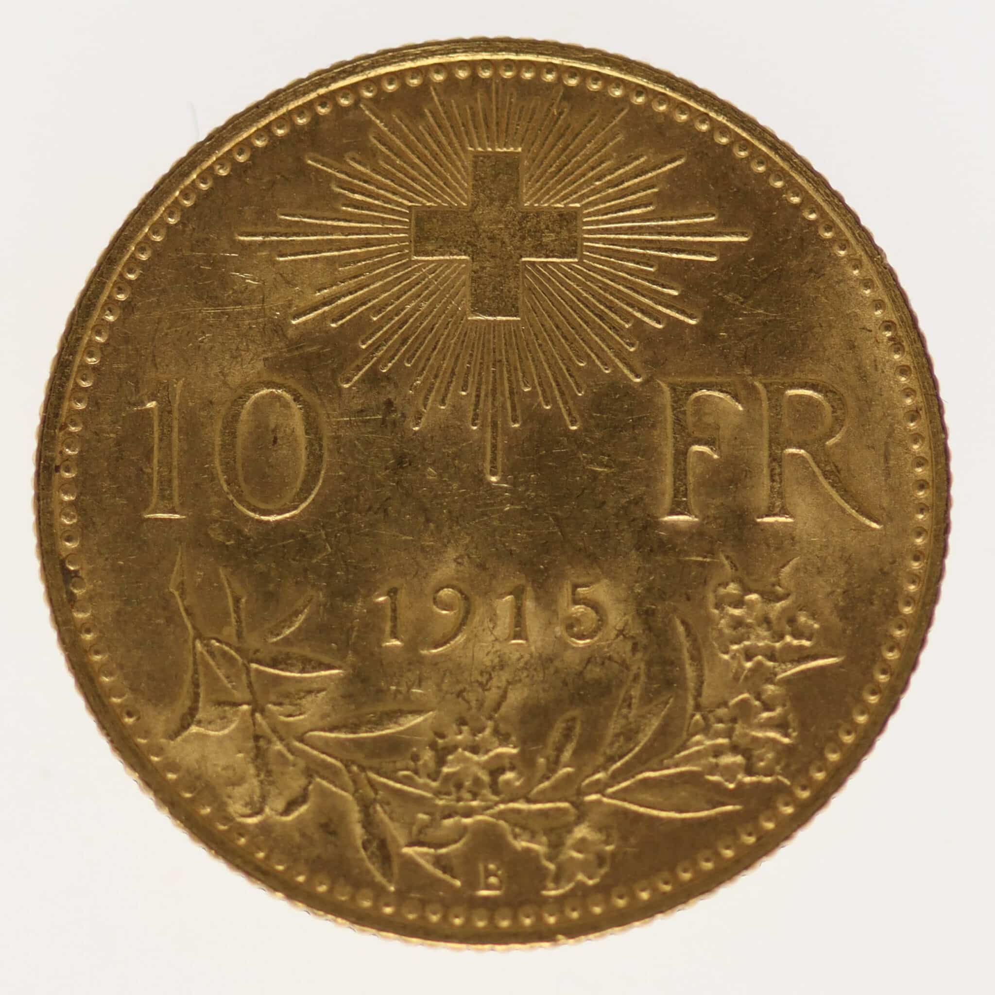 schweiz - Schweiz 10 Franken 1915 Vreneli