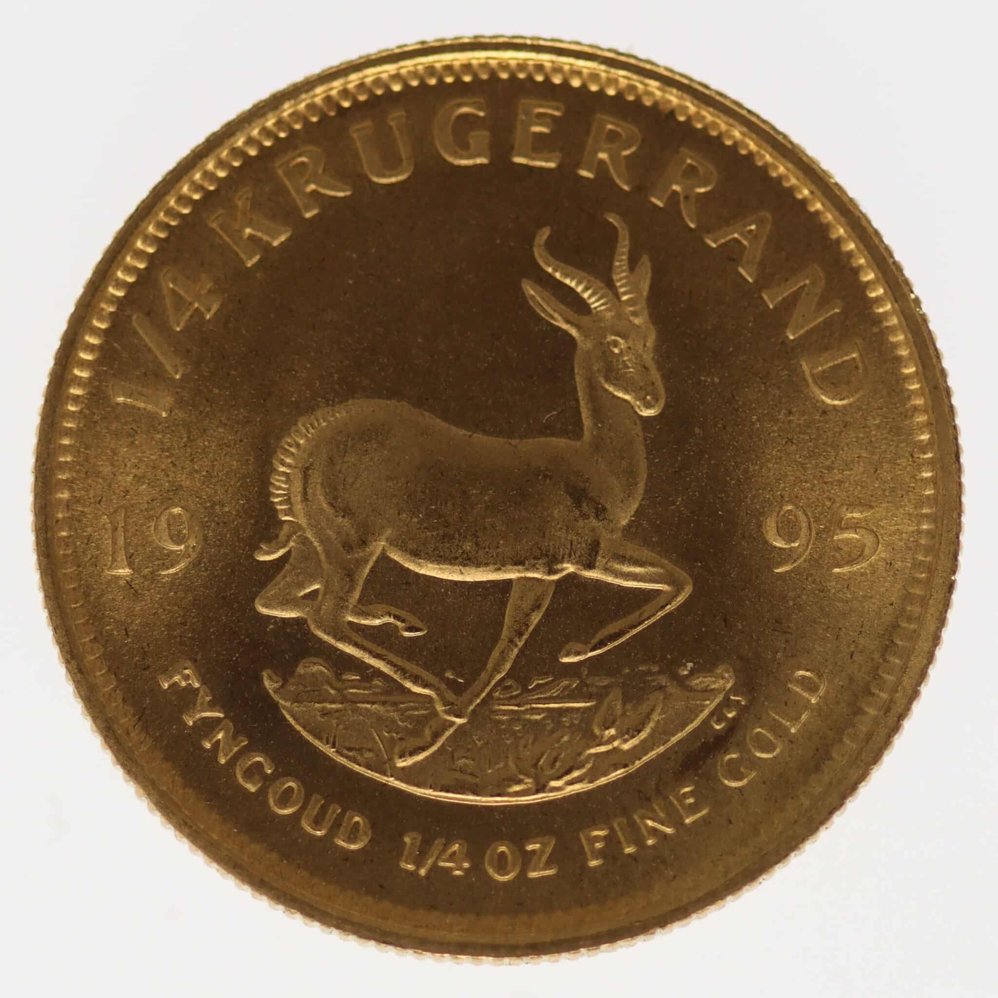 suedafrika - Südafrika Krügerrand 1/4 Unze 1995