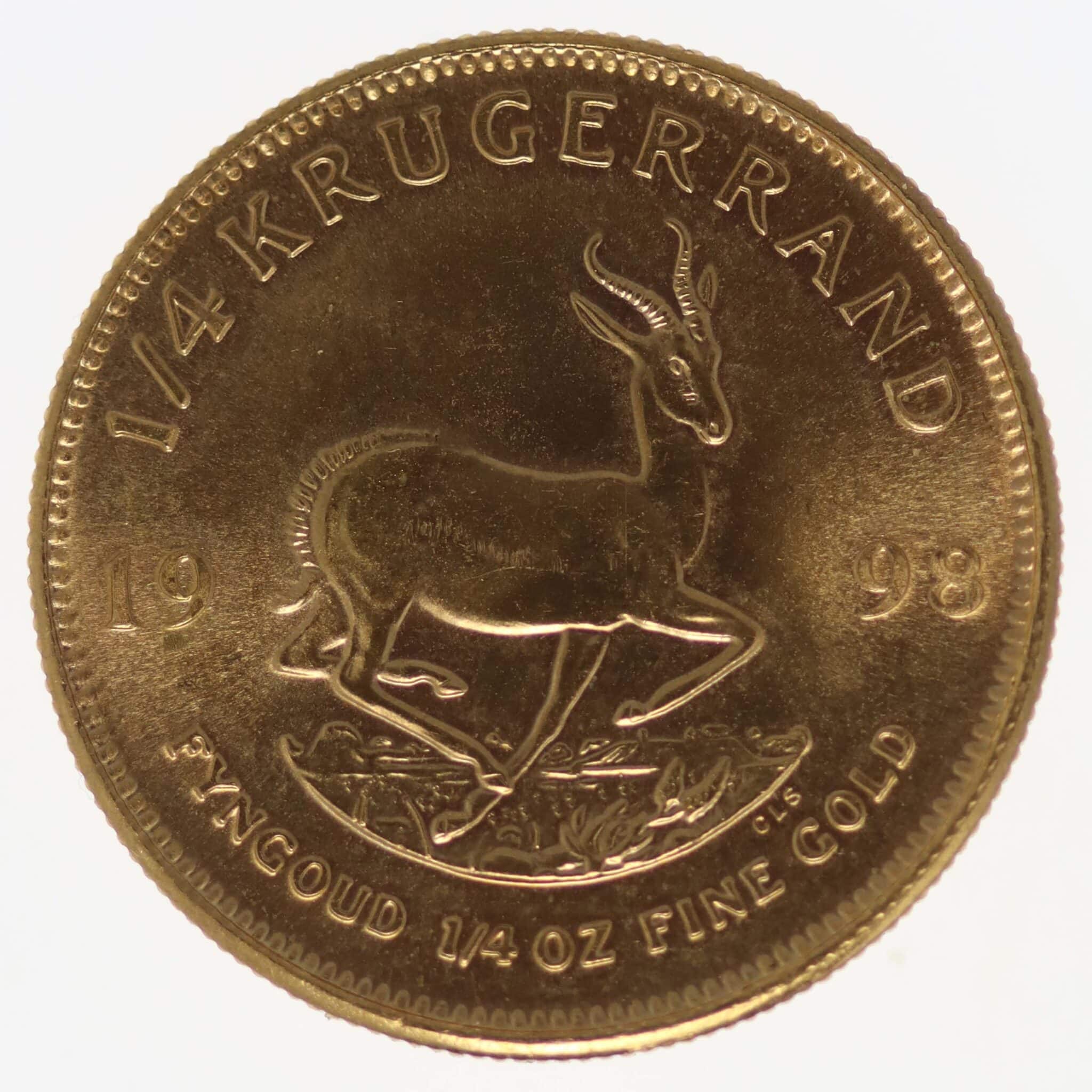 suedafrika - Südafrika Krügerrand 1/4 Unze 1998