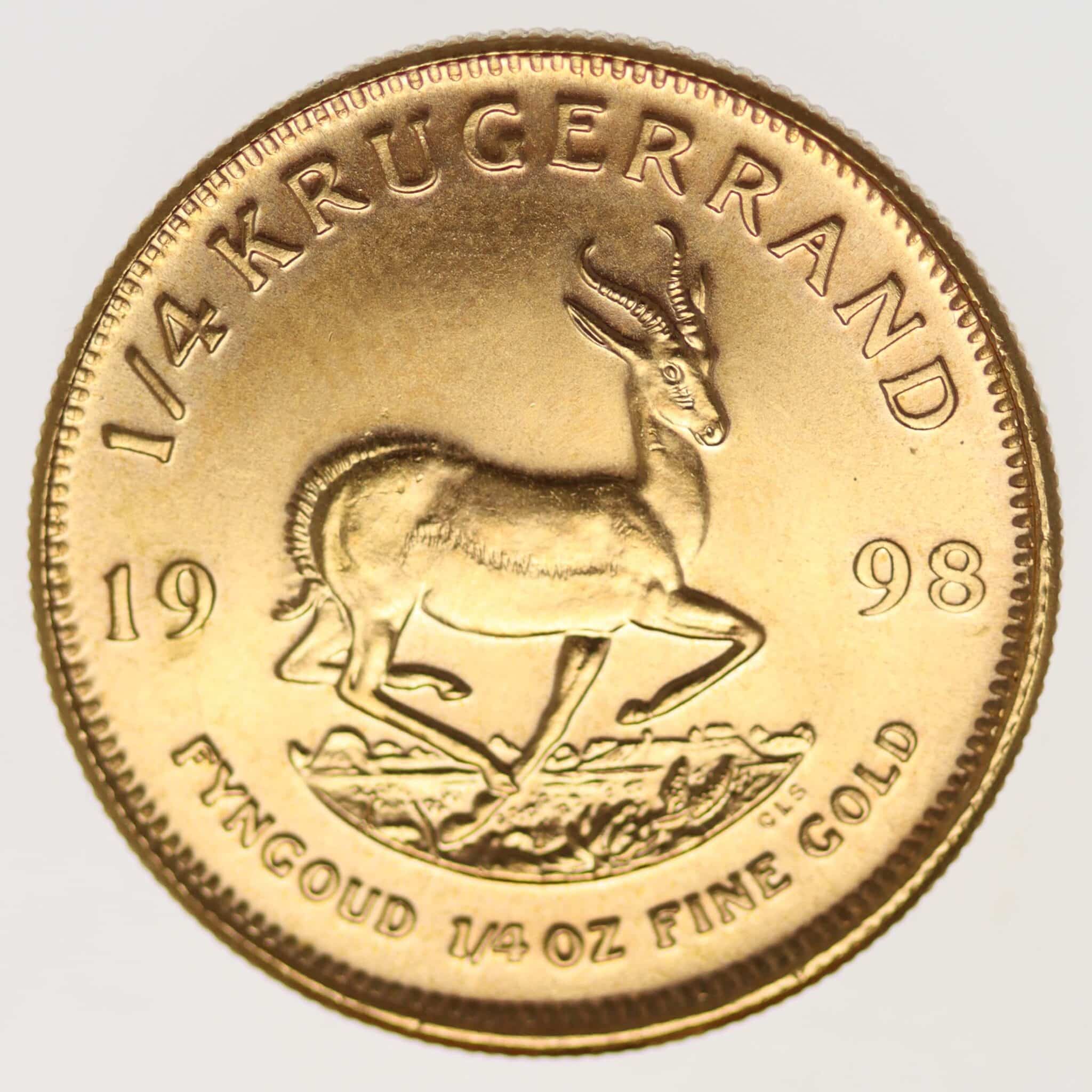 suedafrika - Südafrika Krügerrand 1/4 Unze 1998
