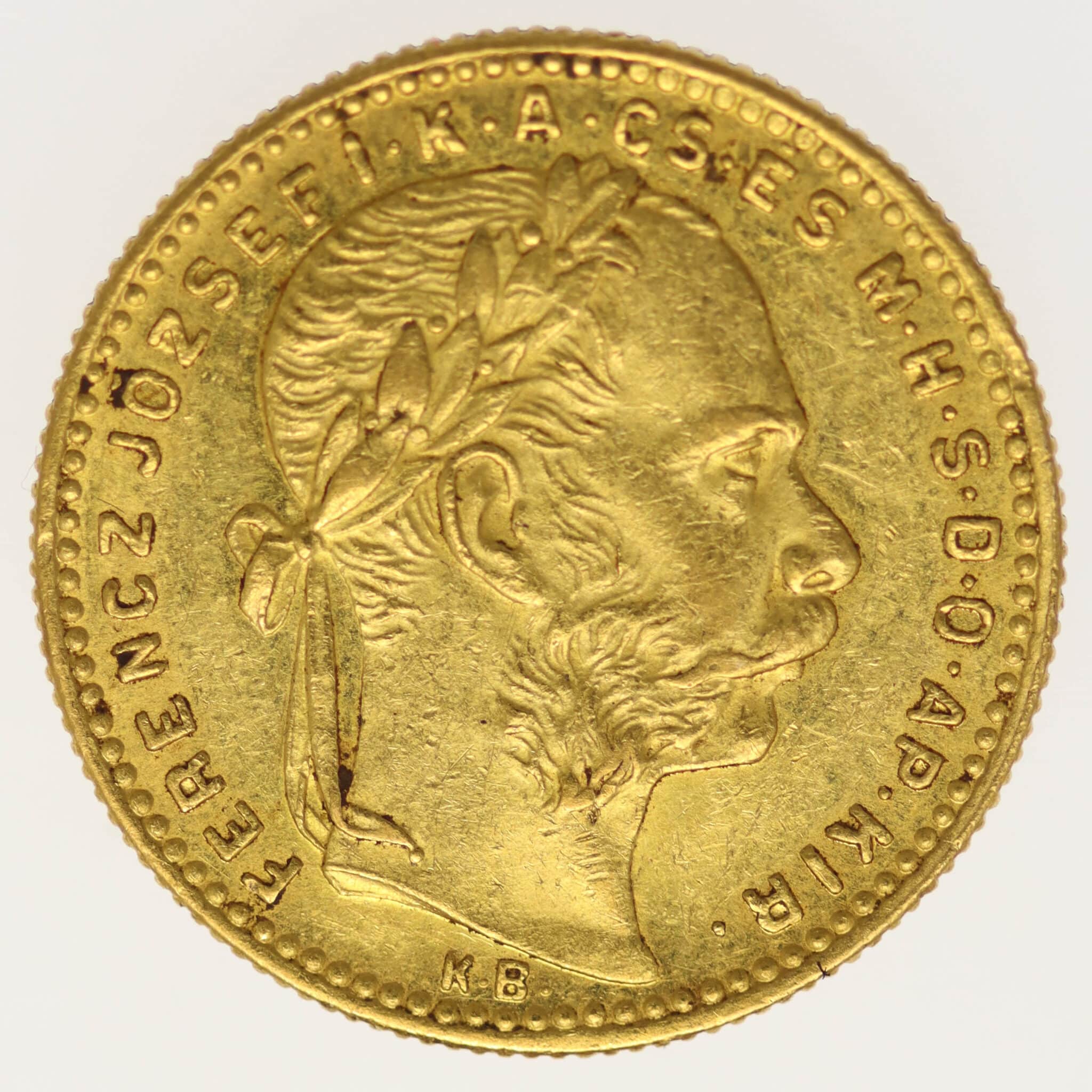 ungarn, oesterreich - Österreich Kaiserreich Franz Joseph I. 8 Forint 1889 KB