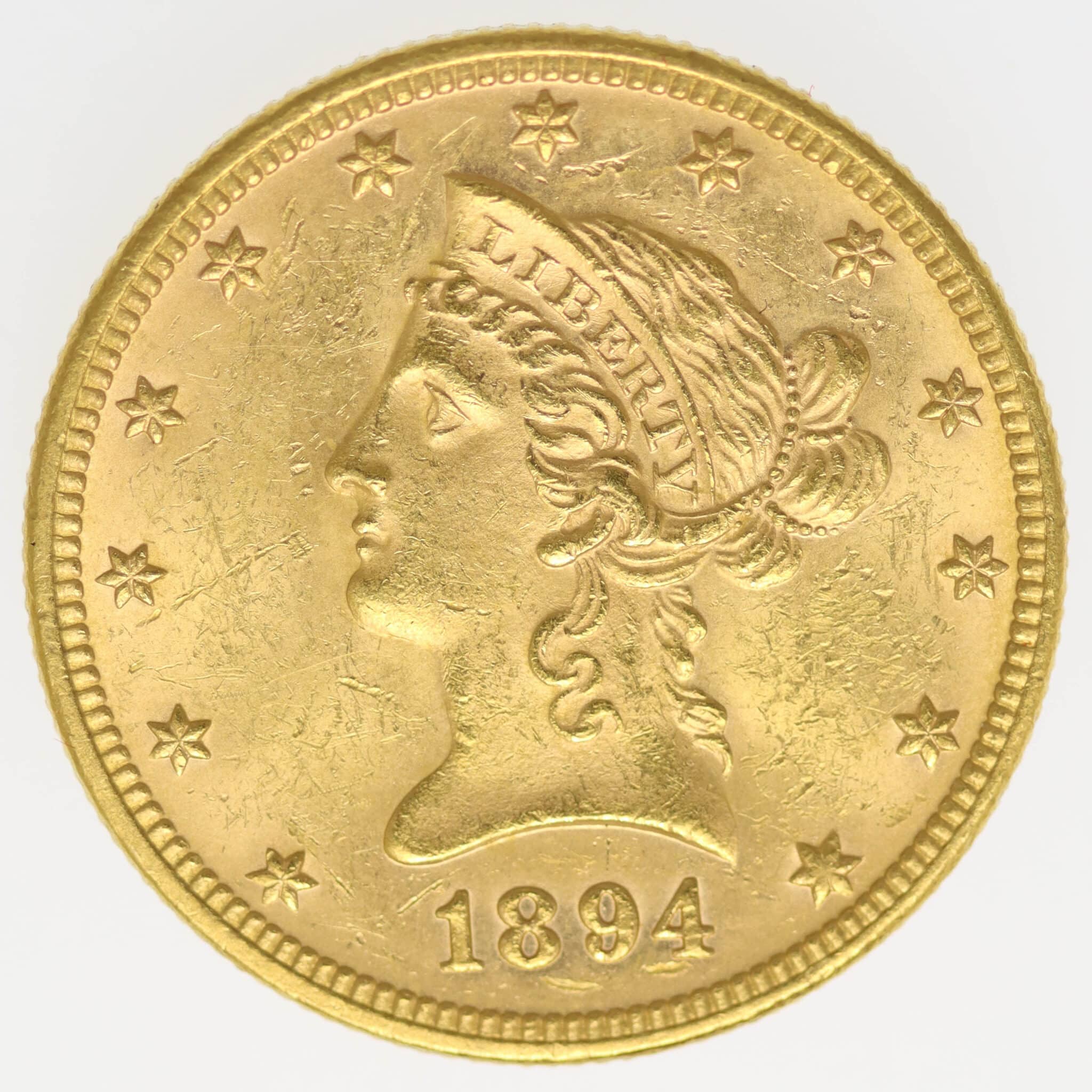usa - USA 10 Dollars 1894 Liberty / Kopf