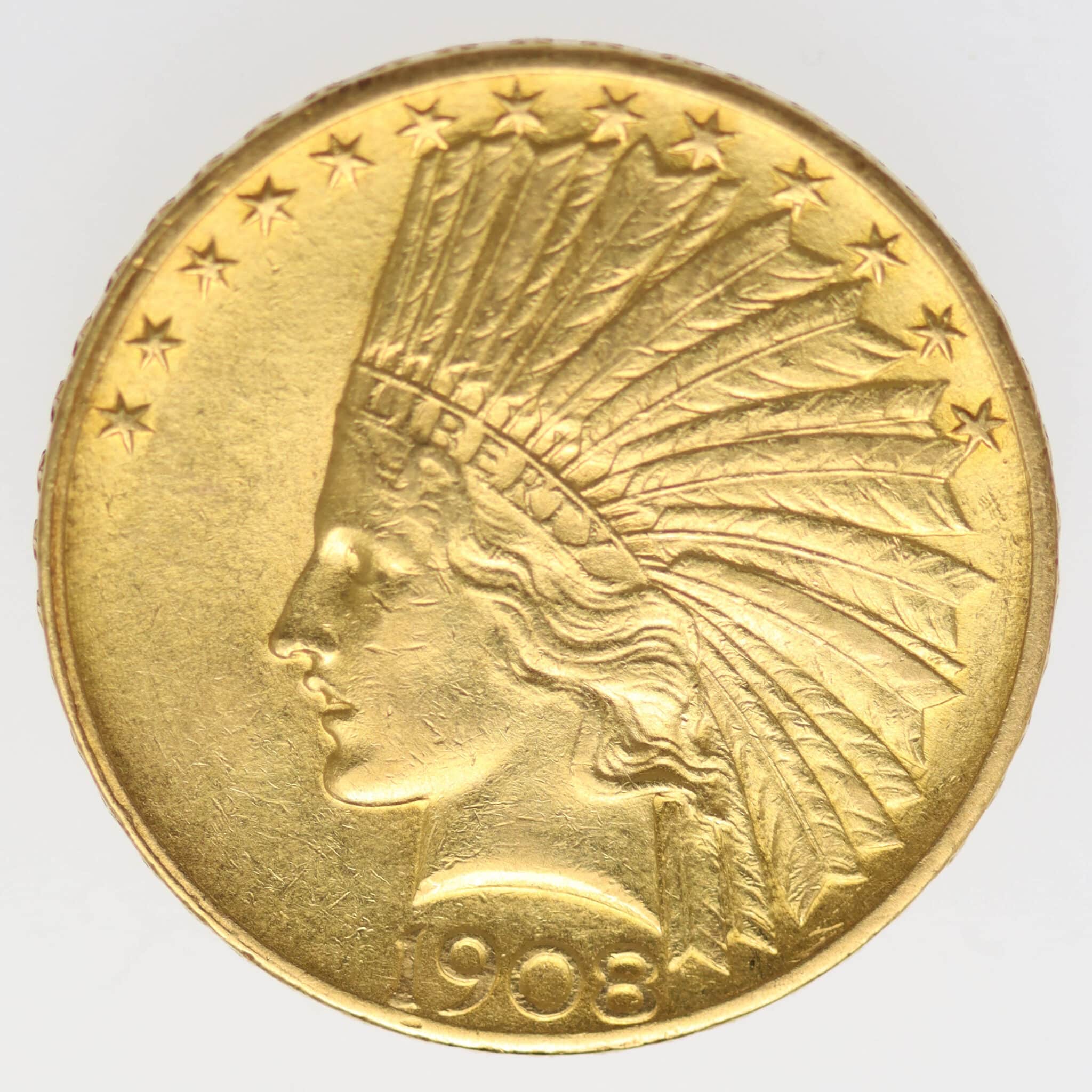 usa - USA 10 Dollars 1908 Indianer