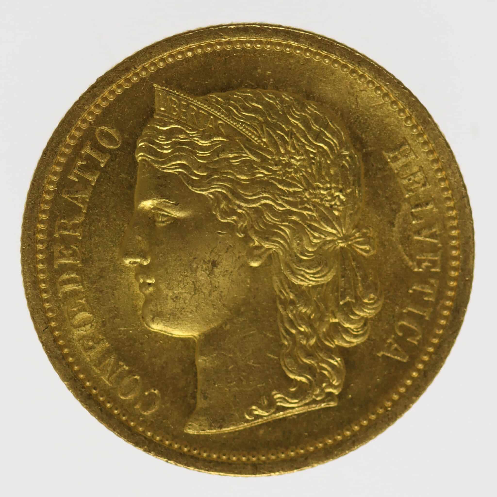 schweiz - Schweiz 20 Franken 1883 Helvetia