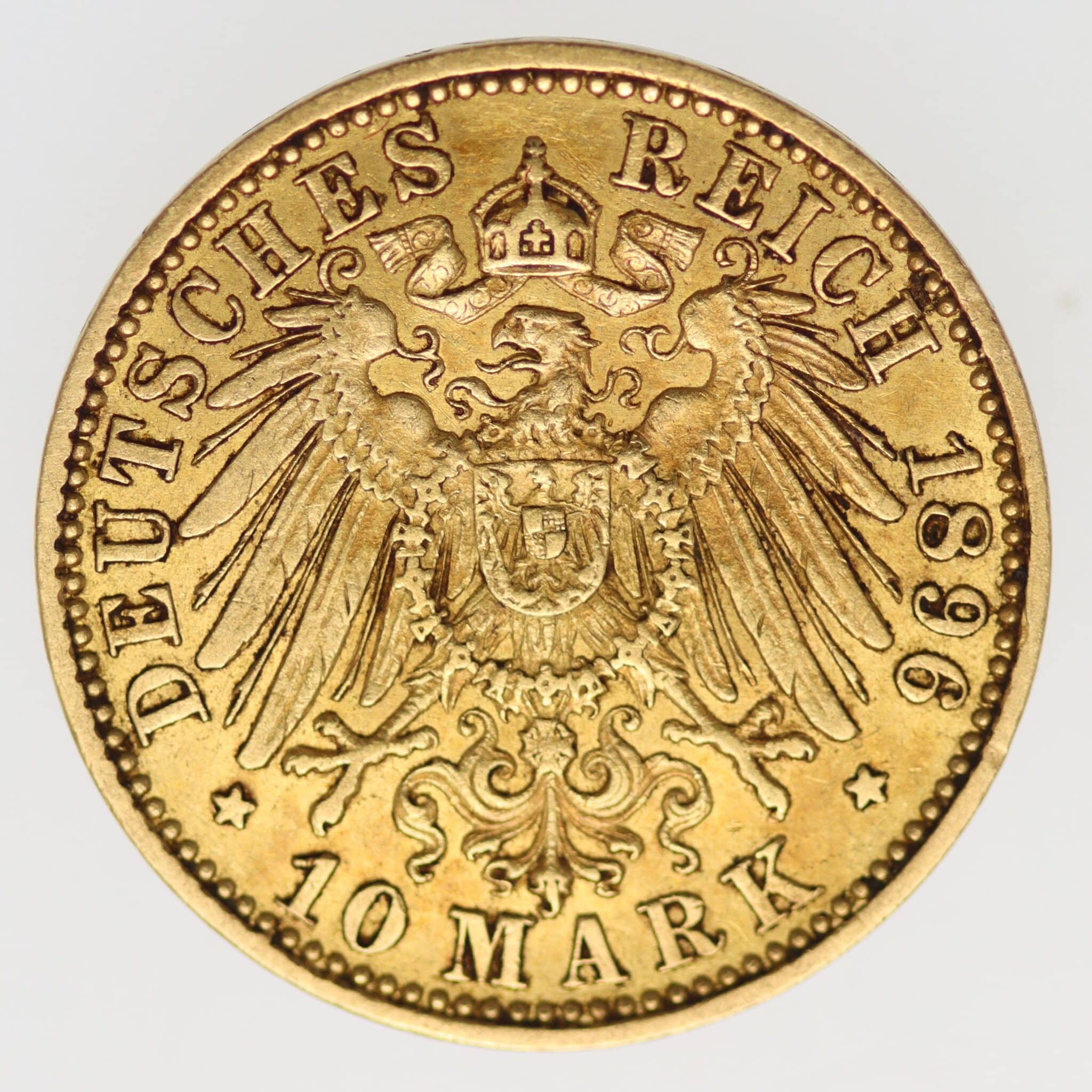 deutsches-kaiserreich-ab-1871 - Anhalt Friedrich I. 10 Mark 1896