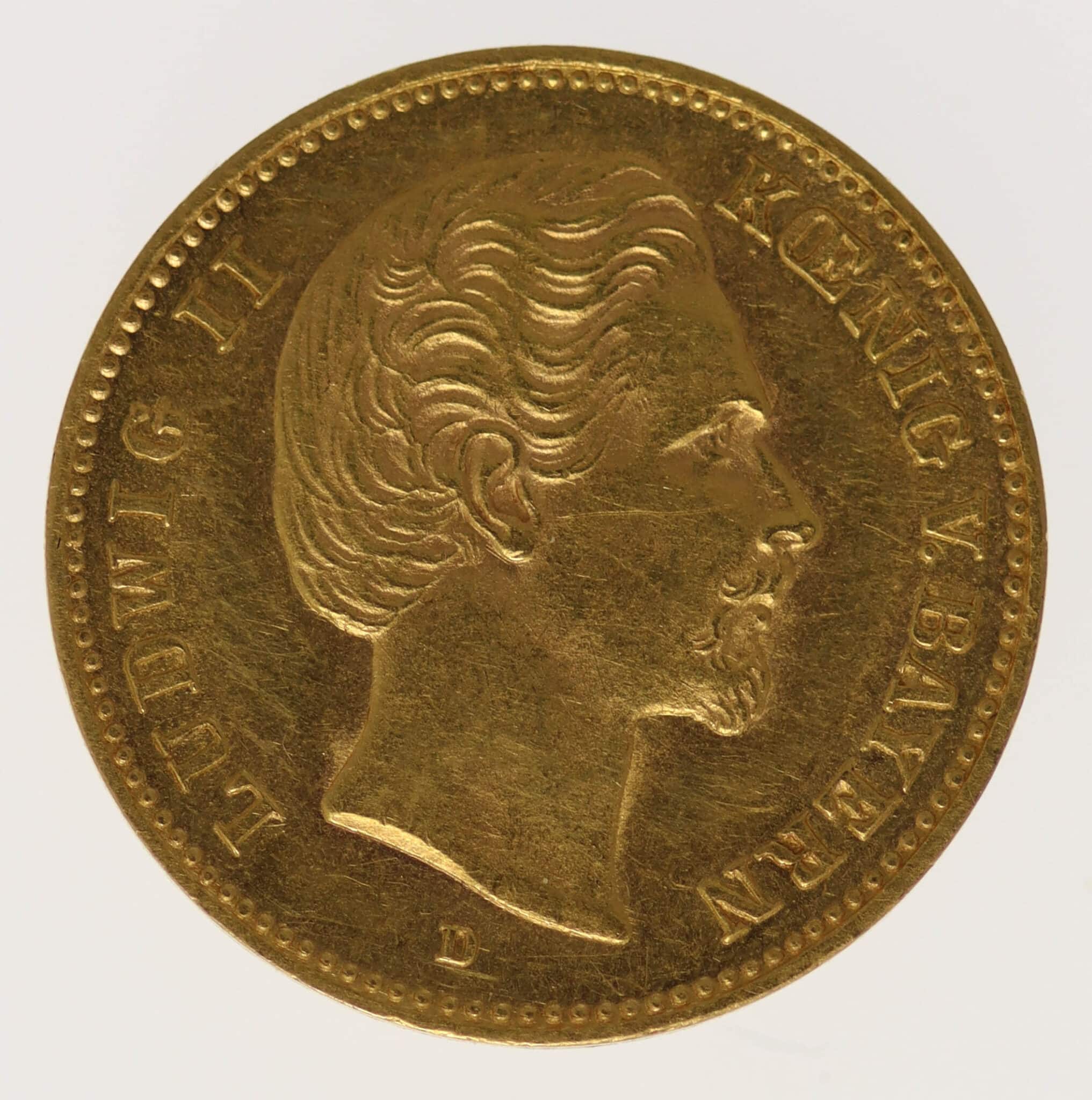 deutsches-kaiserreich-ab-1871 - Bayern Ludwig II. 5 Mark 1877