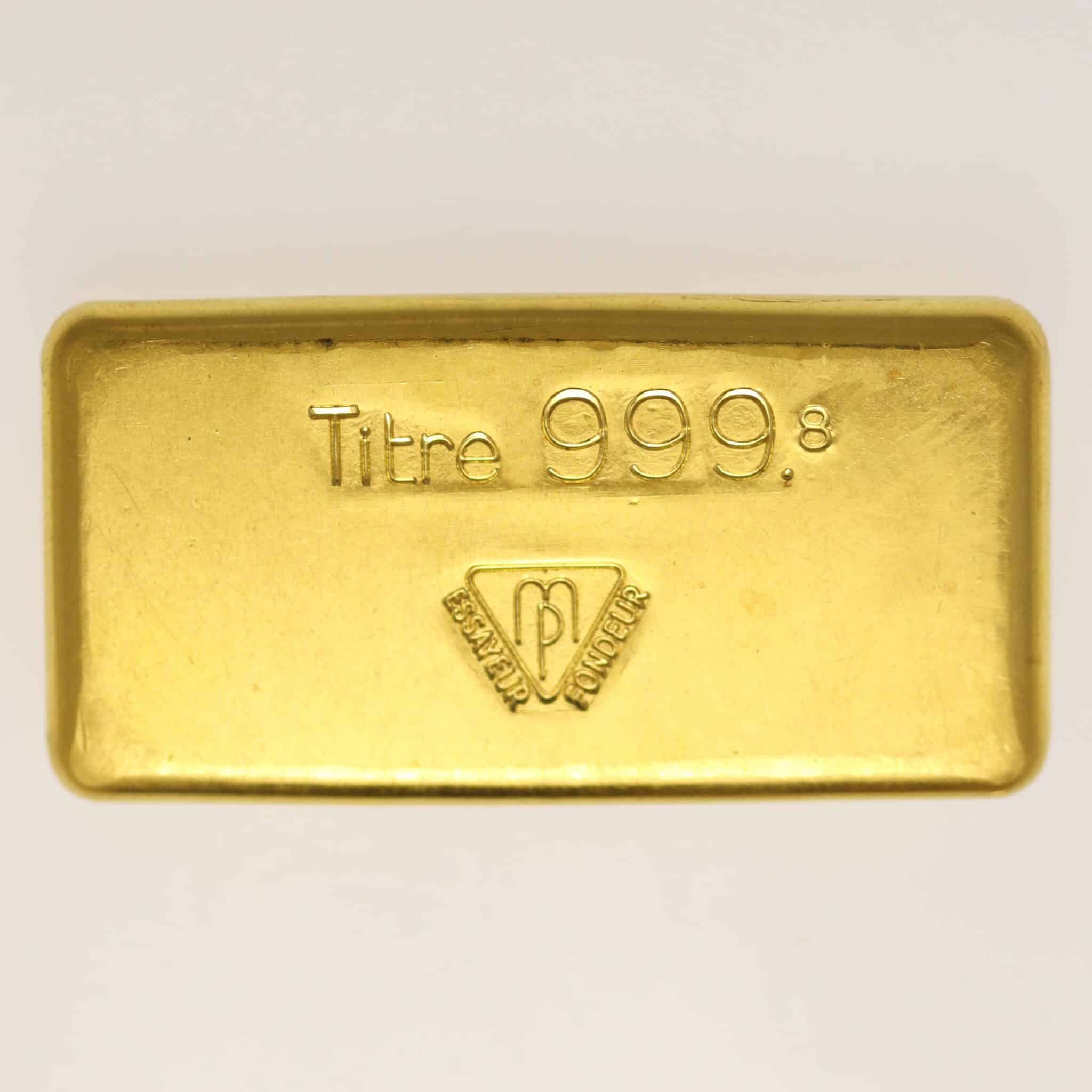 goldbarren - Goldbarren 100 Gramm SBS Societe de Banque Suisse