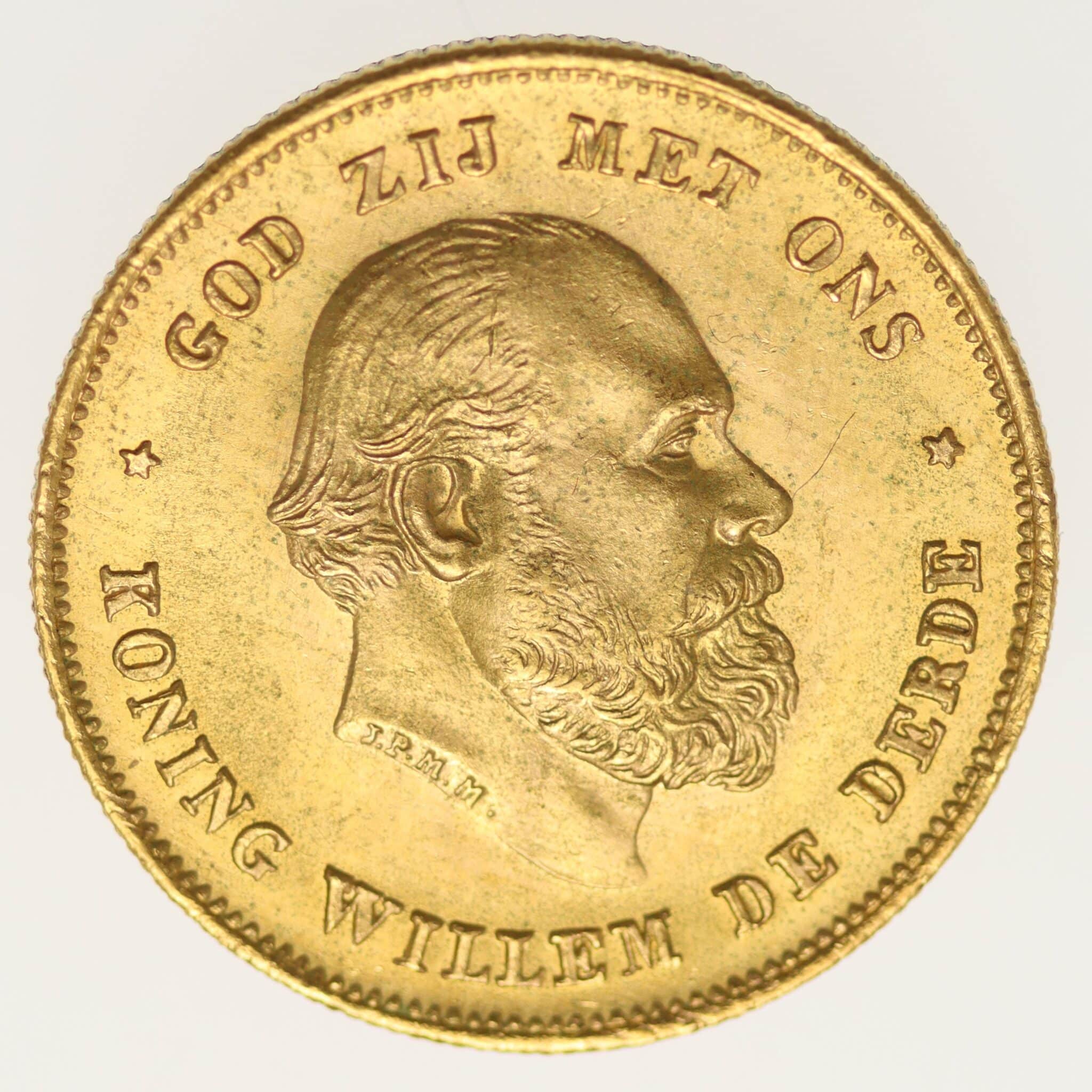 niederlande - Niederlande Wilhelm III. 10 Gulden 1875