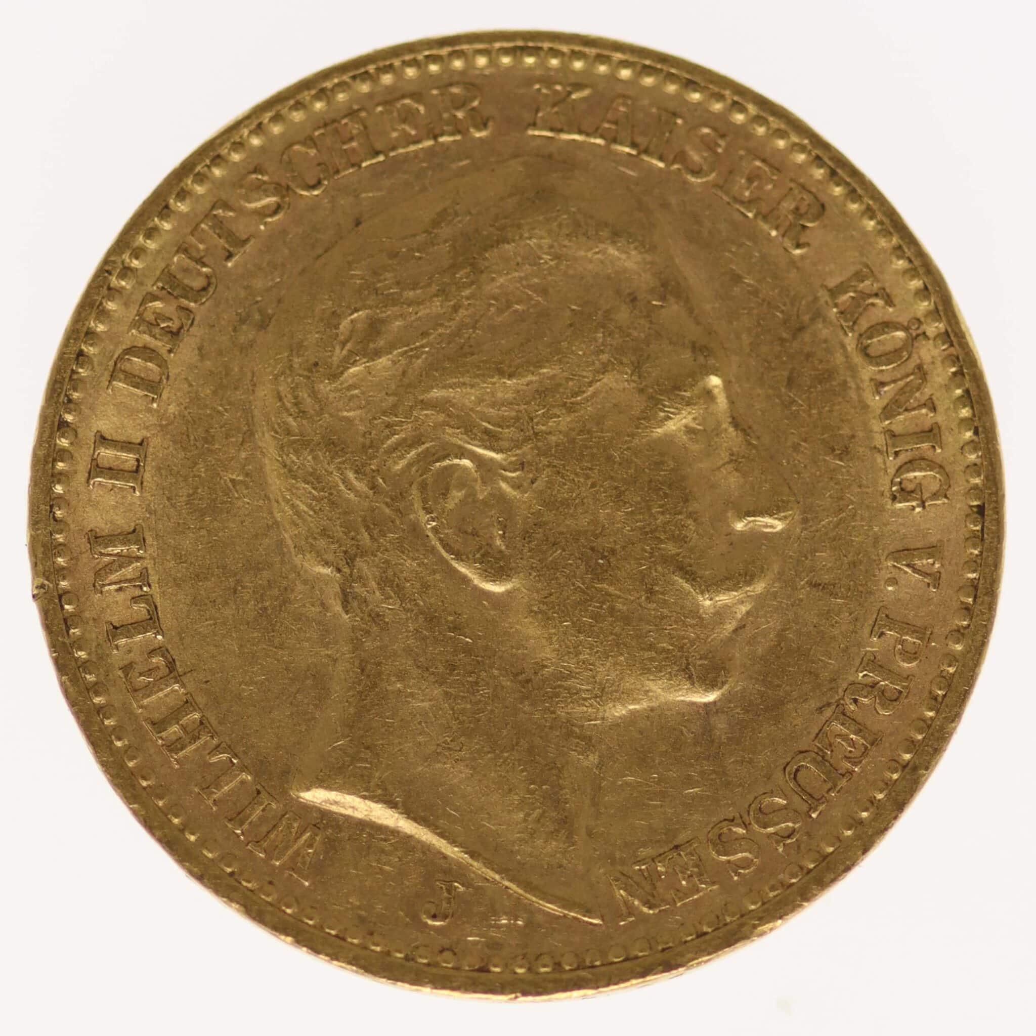 deutsches-kaiserreich-ab-1871 - Preussen Wilhelm II. 20 Mark 1906 J