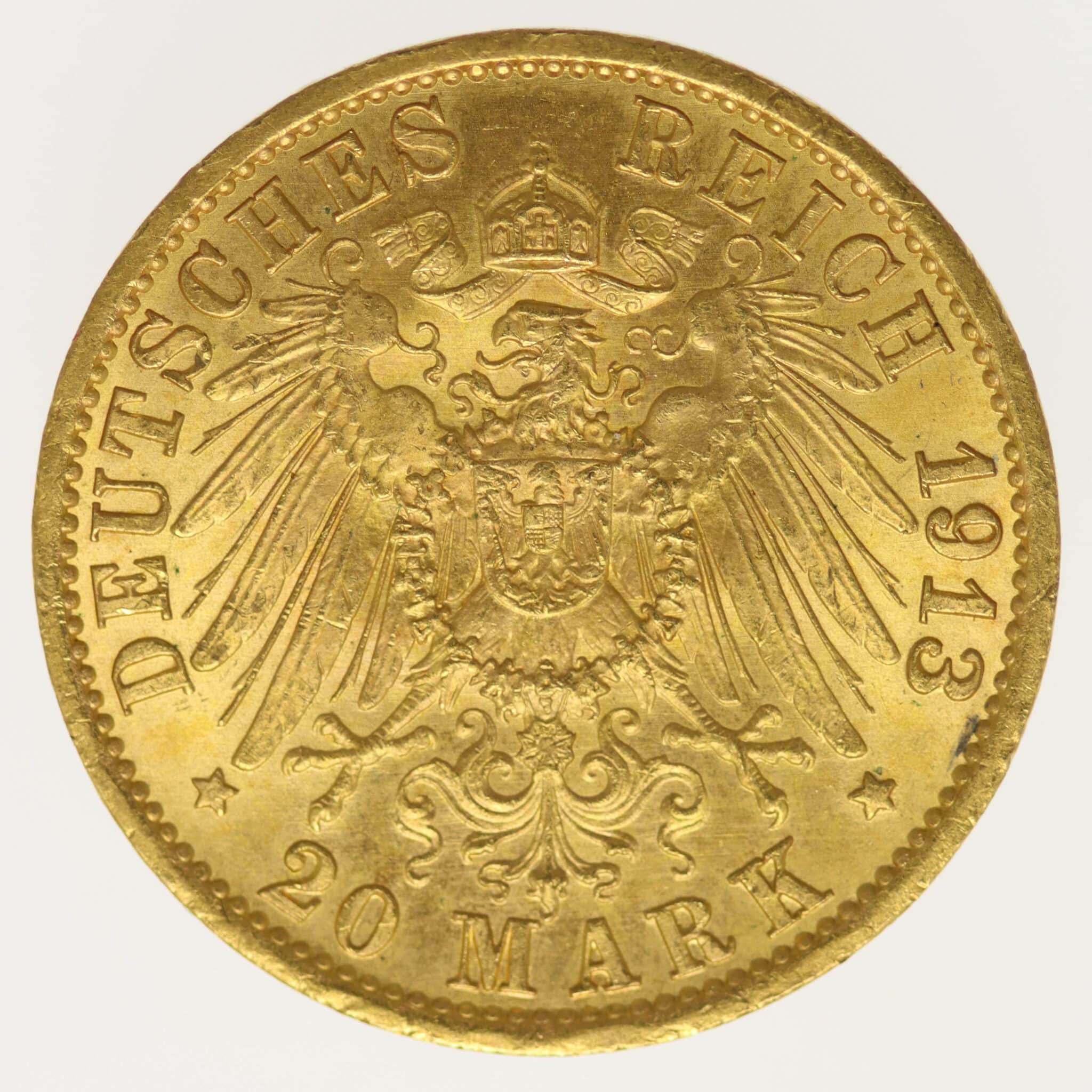 deutsches-kaiserreich-ab-1871 - Preussen Wilhelm II. 20 Mark 1913 A