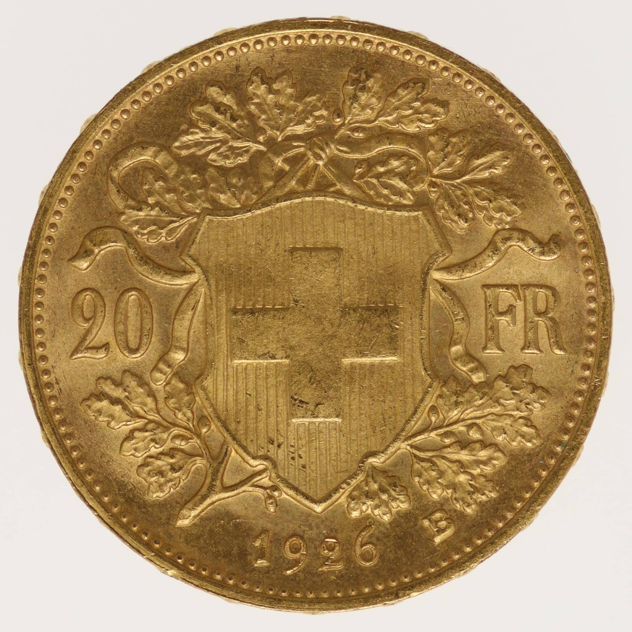 schweiz - Schweiz 20 Franken 1926 B Vreneli