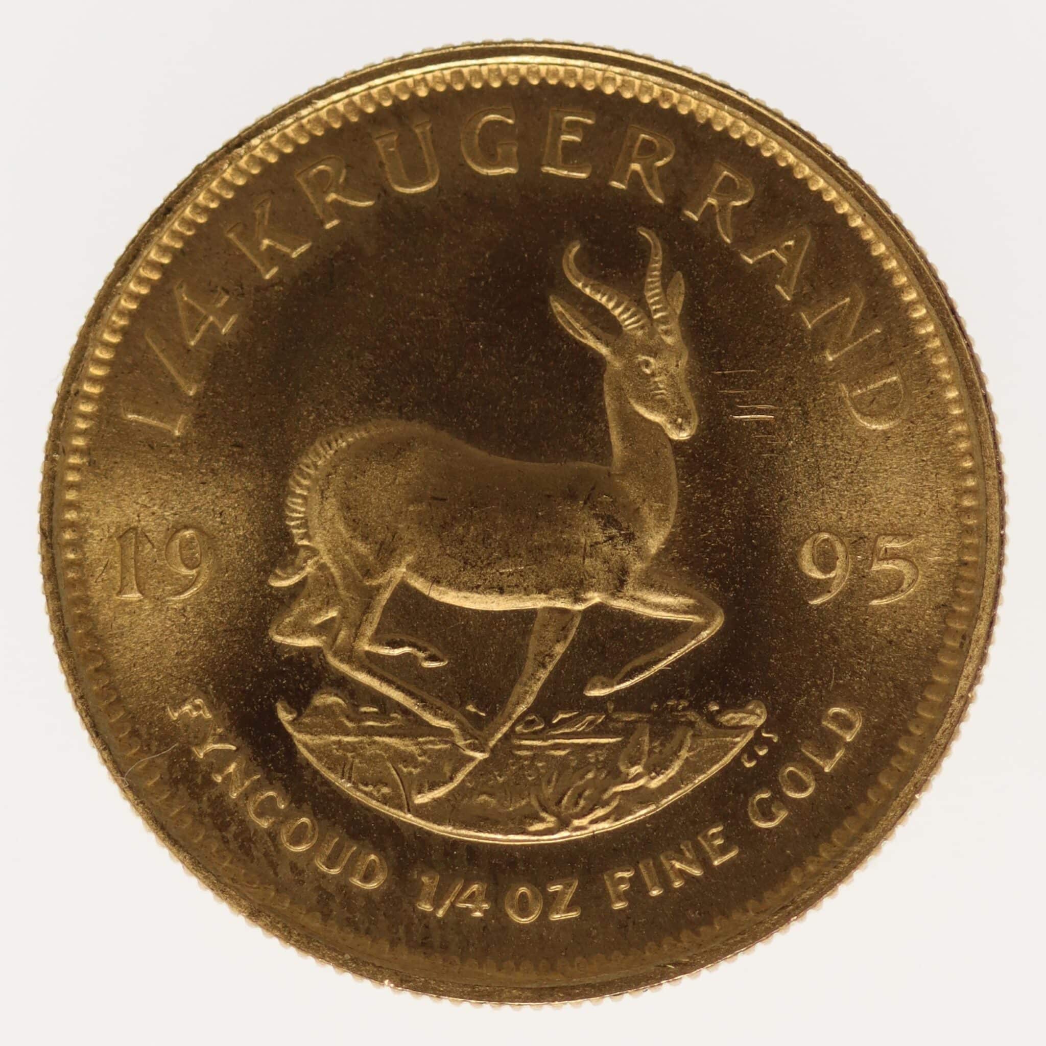 suedafrika - Südafrika Krügerrand 1/4 Unze 1995