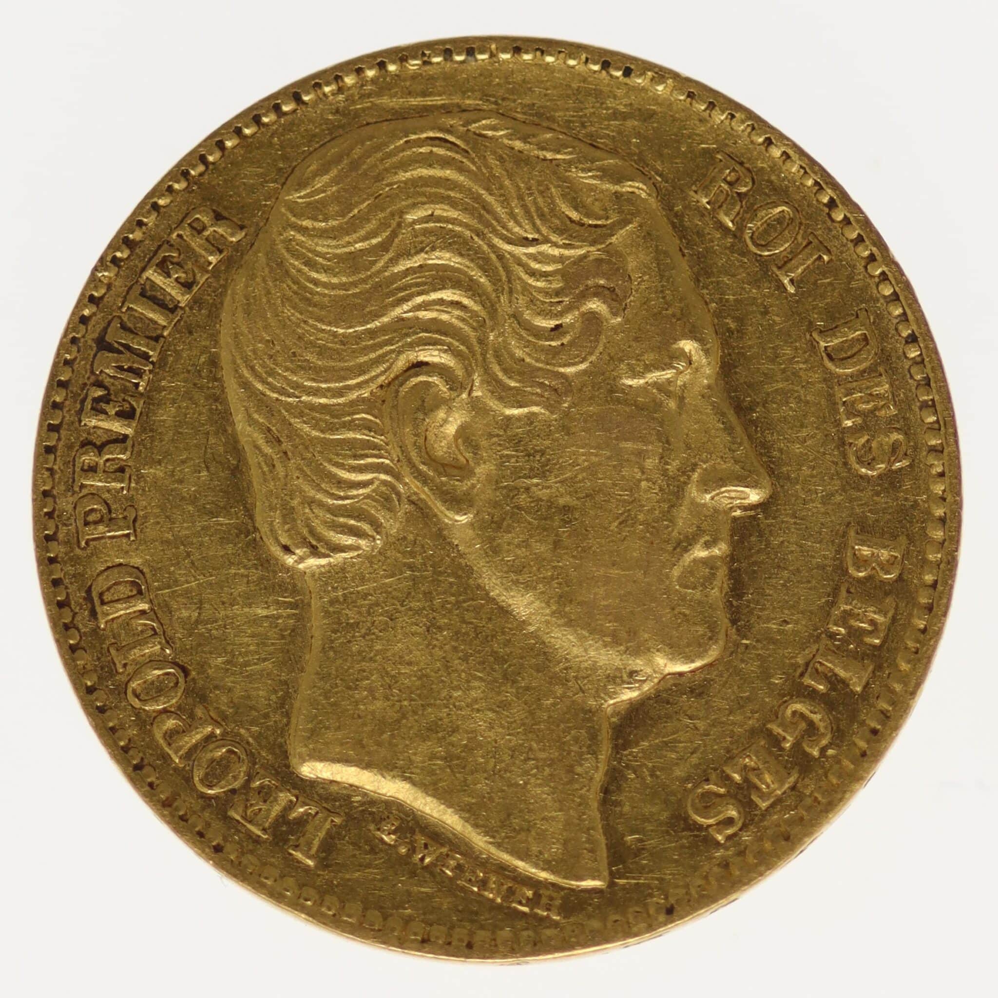 belgien - Belgien Leopold I. 20 Francs 1865