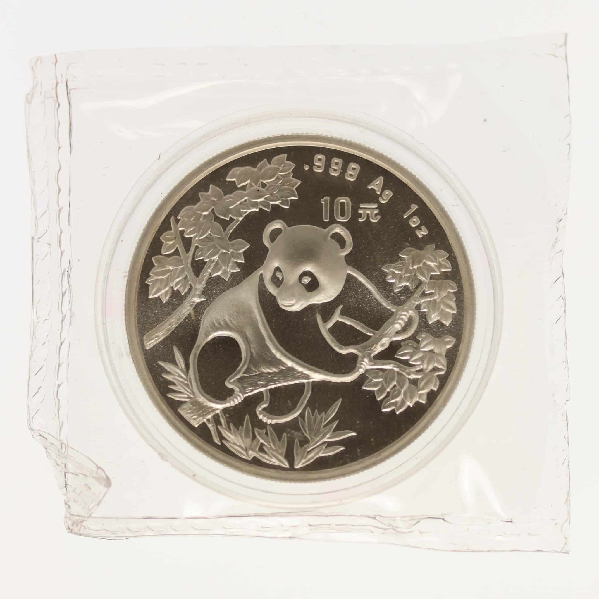 china-silbermuenzen-uebrige-welt - China Panda 10 Yuan 1992 1 Unze