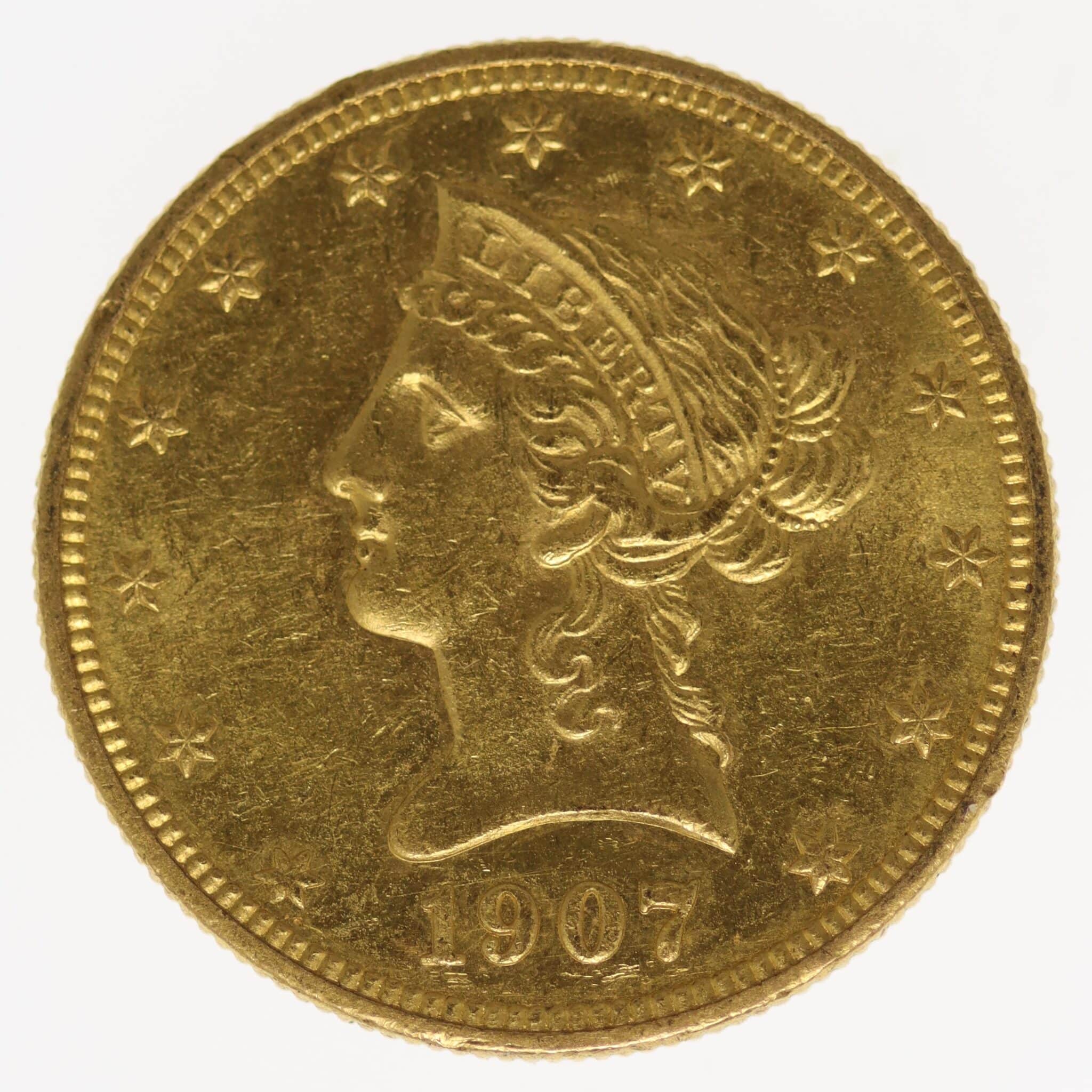 usa - USA 10 Dollars 1907 Liberty / Kopf