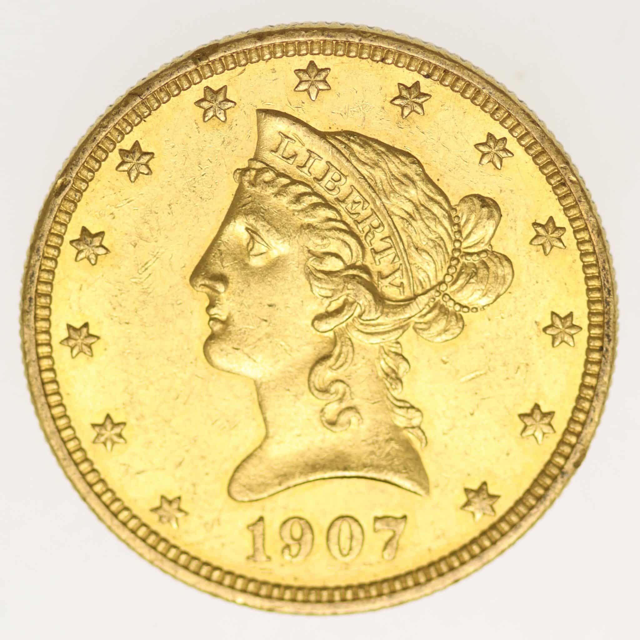 usa - USA 10 Dollars 1907 Liberty / Kopf