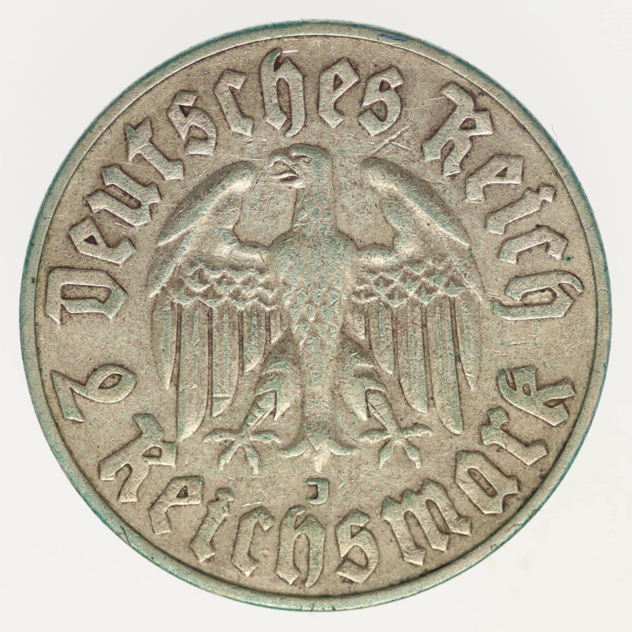 drittes-reich-deutsche-silbermuenzen - Drittes Reich 2 Reichsmark 1933 J Luther