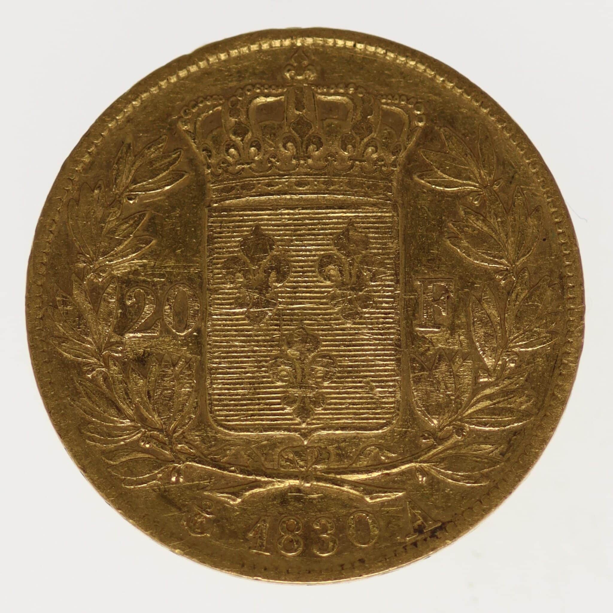 frankreich - Frankreich Charles X. 20 Francs 1830 A