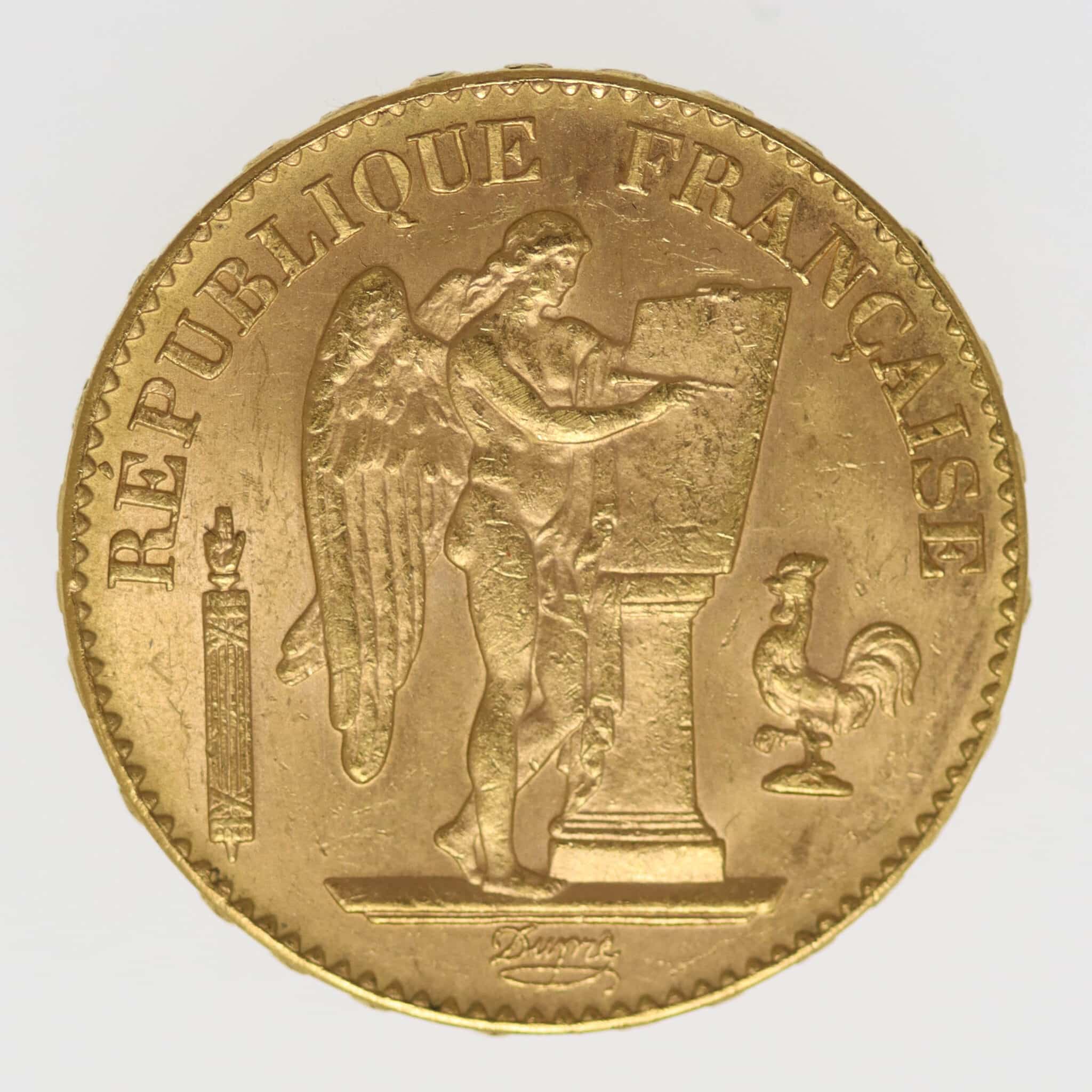 frankreich - Frankreich 20 Francs 1897 A Genius