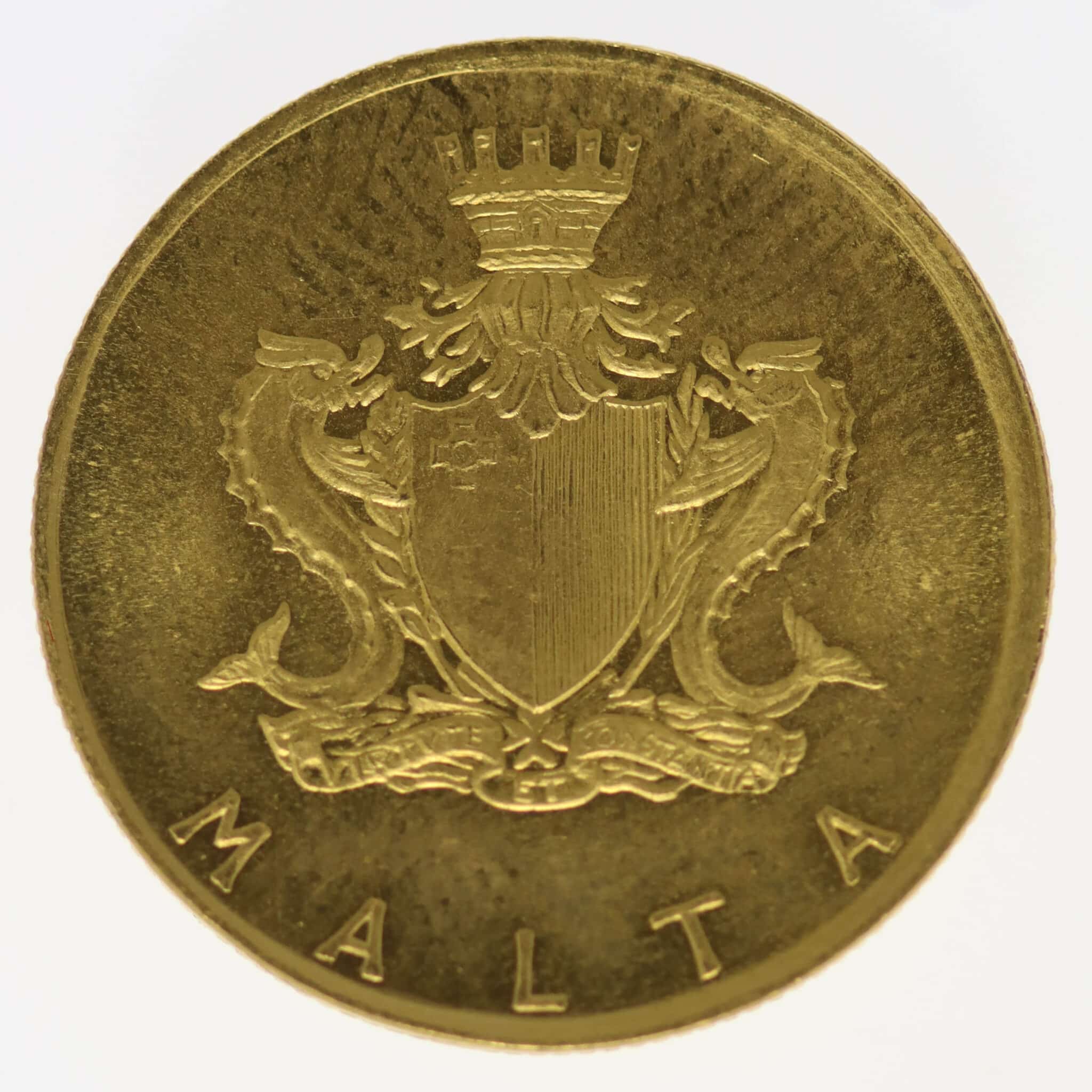 malta-goldmuenzen-uebriges-europa - Malta 5 Pounds 1972