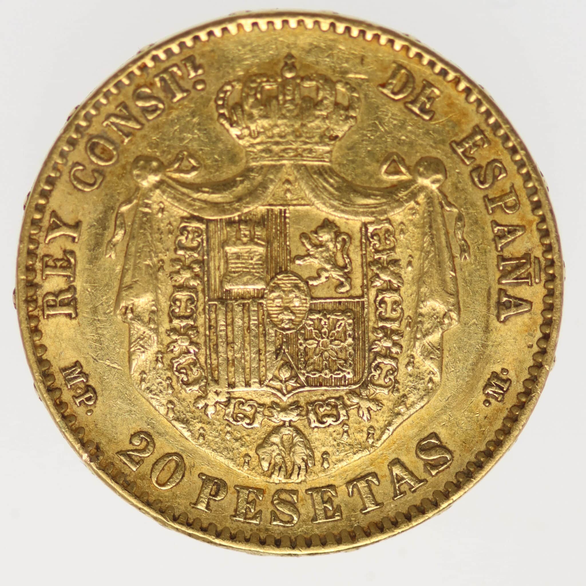 spanien - Spanien Alfonso XIII. 20 Pesetas 1889 / 18-89