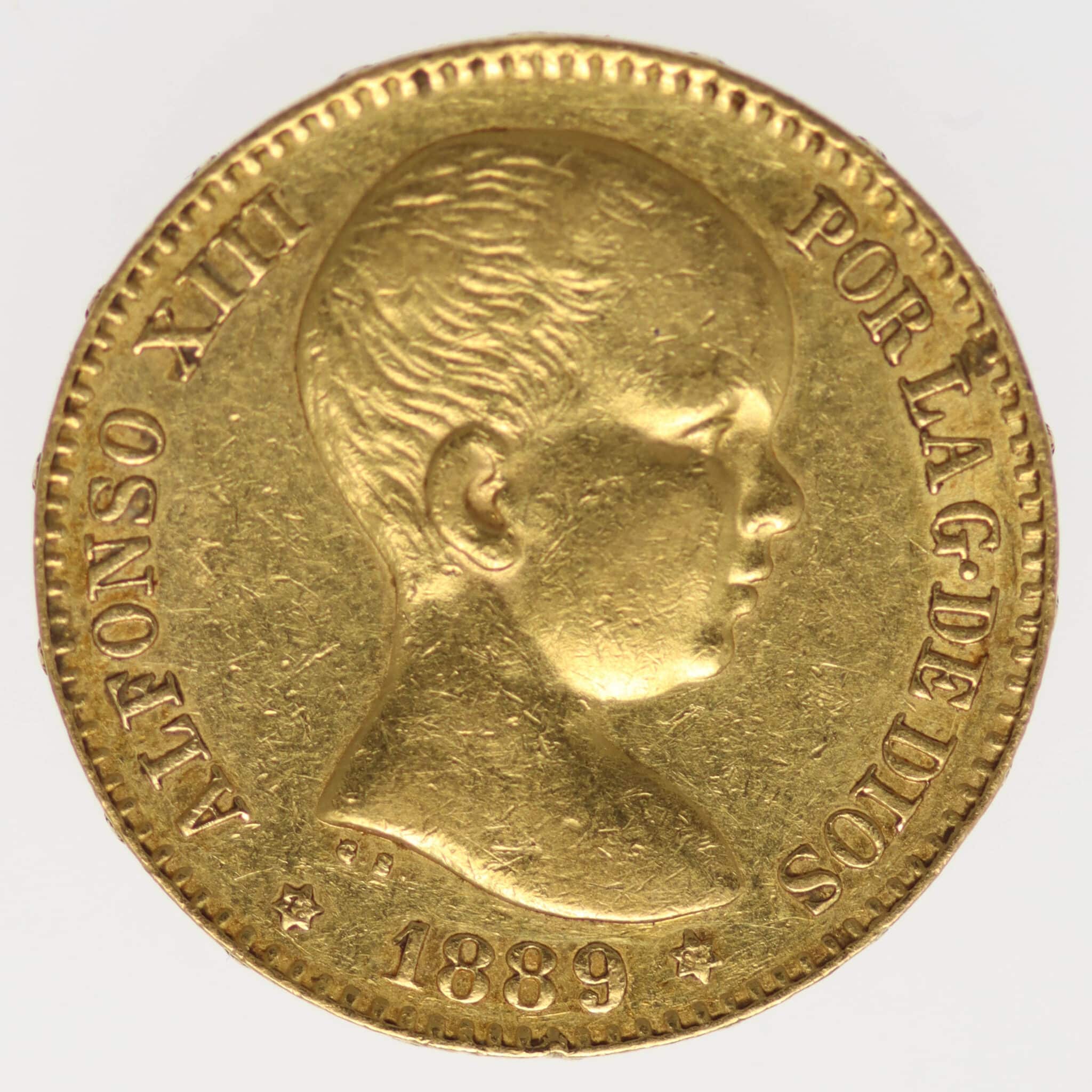 spanien - Spanien Alfonso XIII. 20 Pesetas 1889 / 18-89