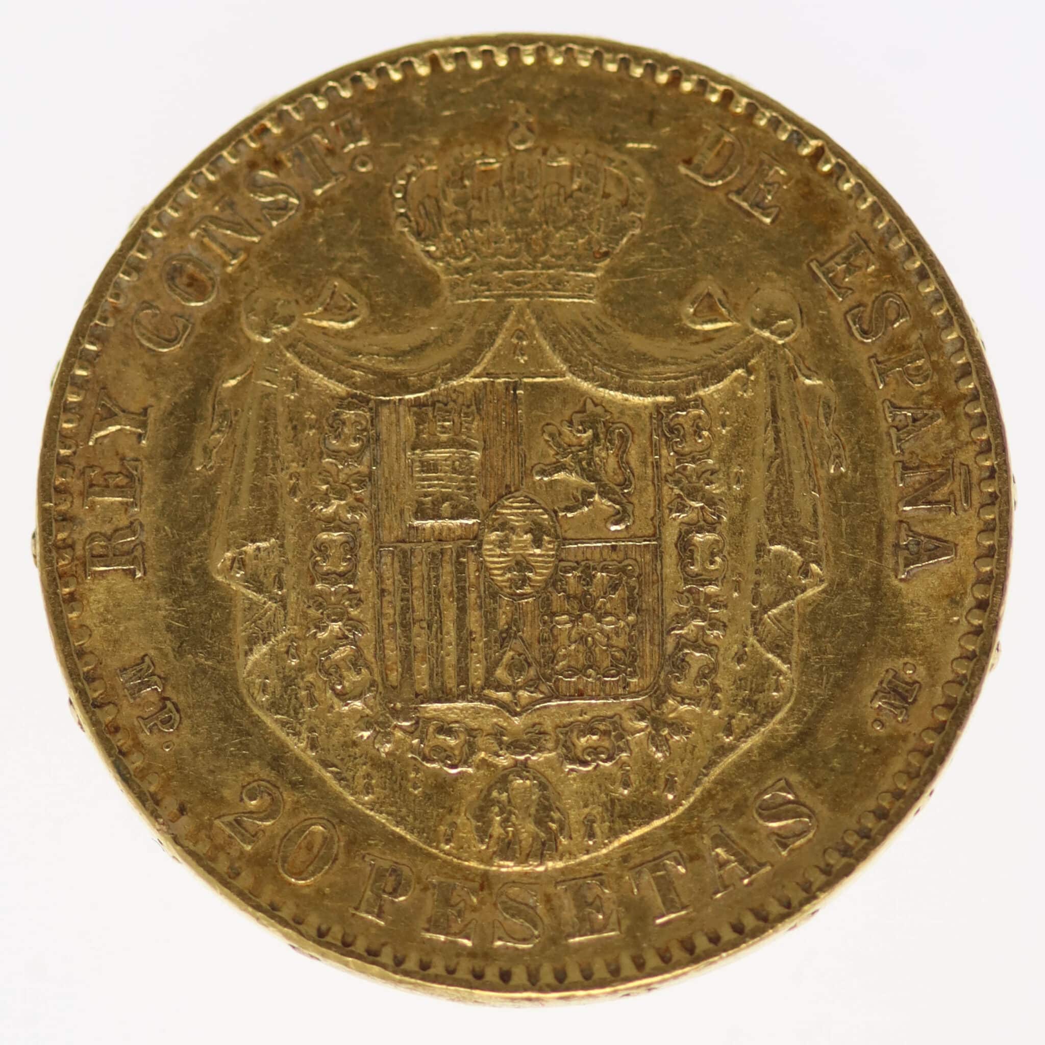 spanien - Spanien Alfonso XIII. 20 Pesetas 1889 / 18-89