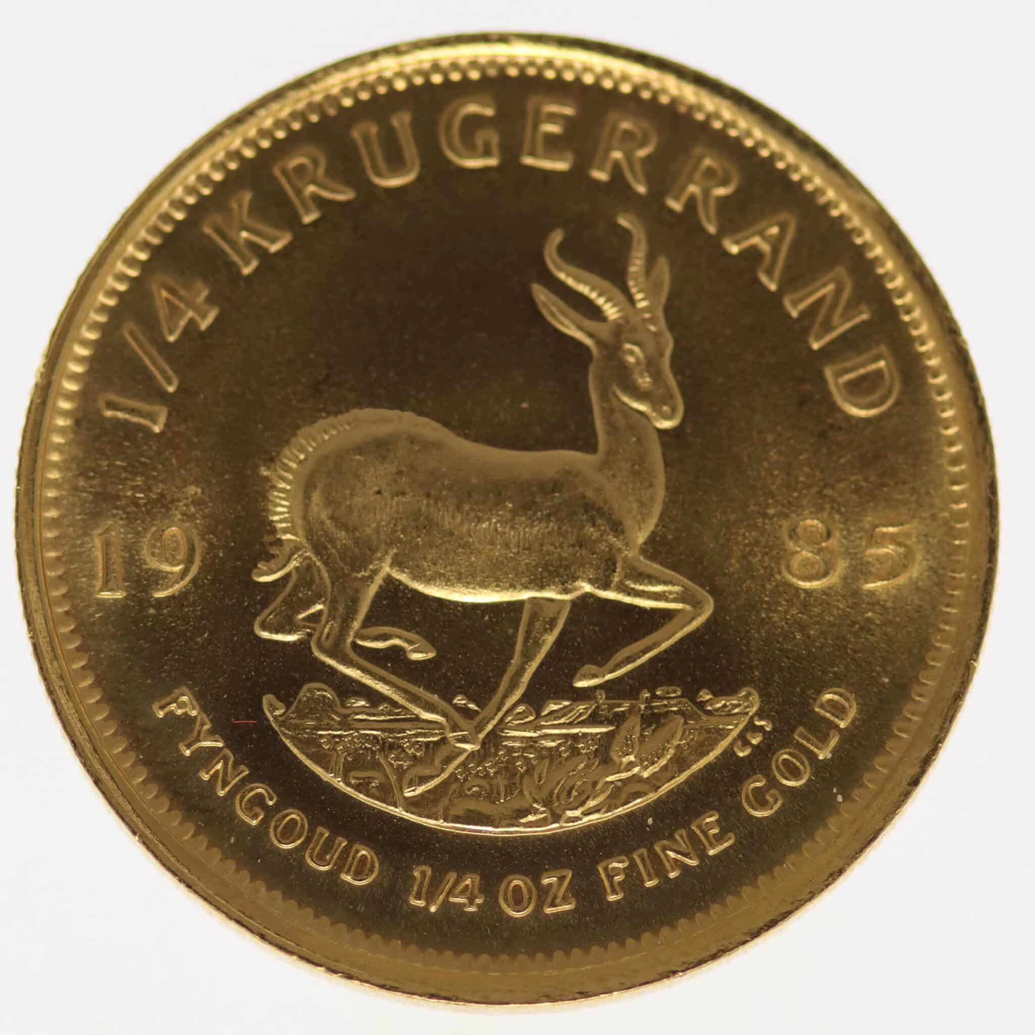 suedafrika - Südafrika Krügerrand 1/4 Unze 1985