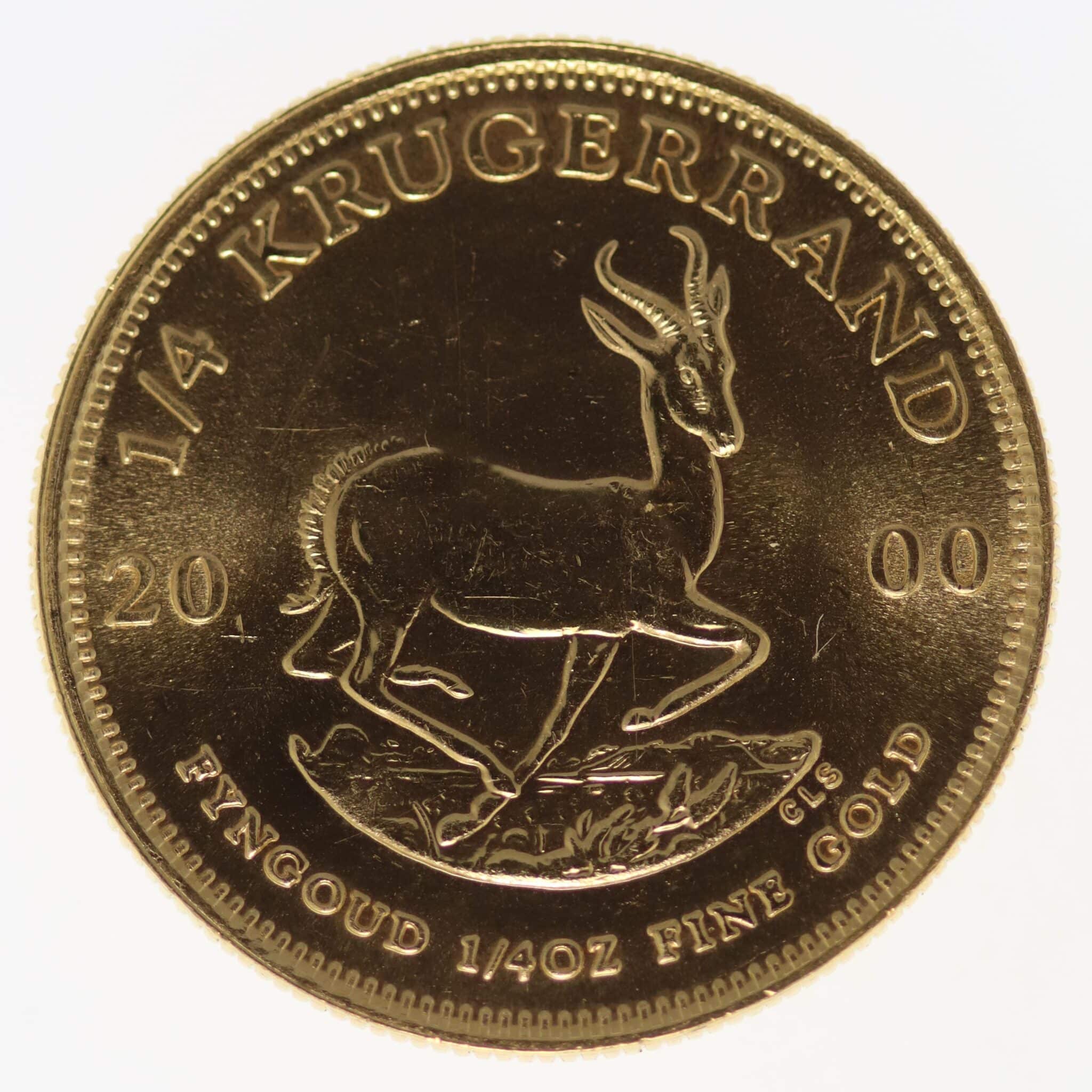 suedafrika - Südafrika Krügerrand 1/4 Unze 2000