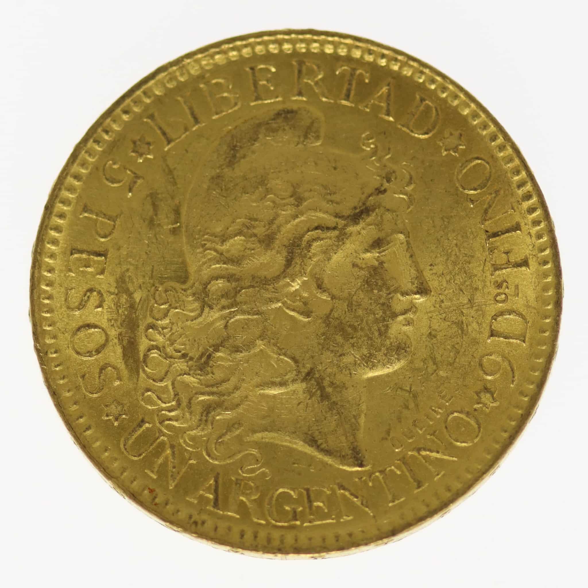 argentinien - Argentinien 5 Pesos / Argentino 1896