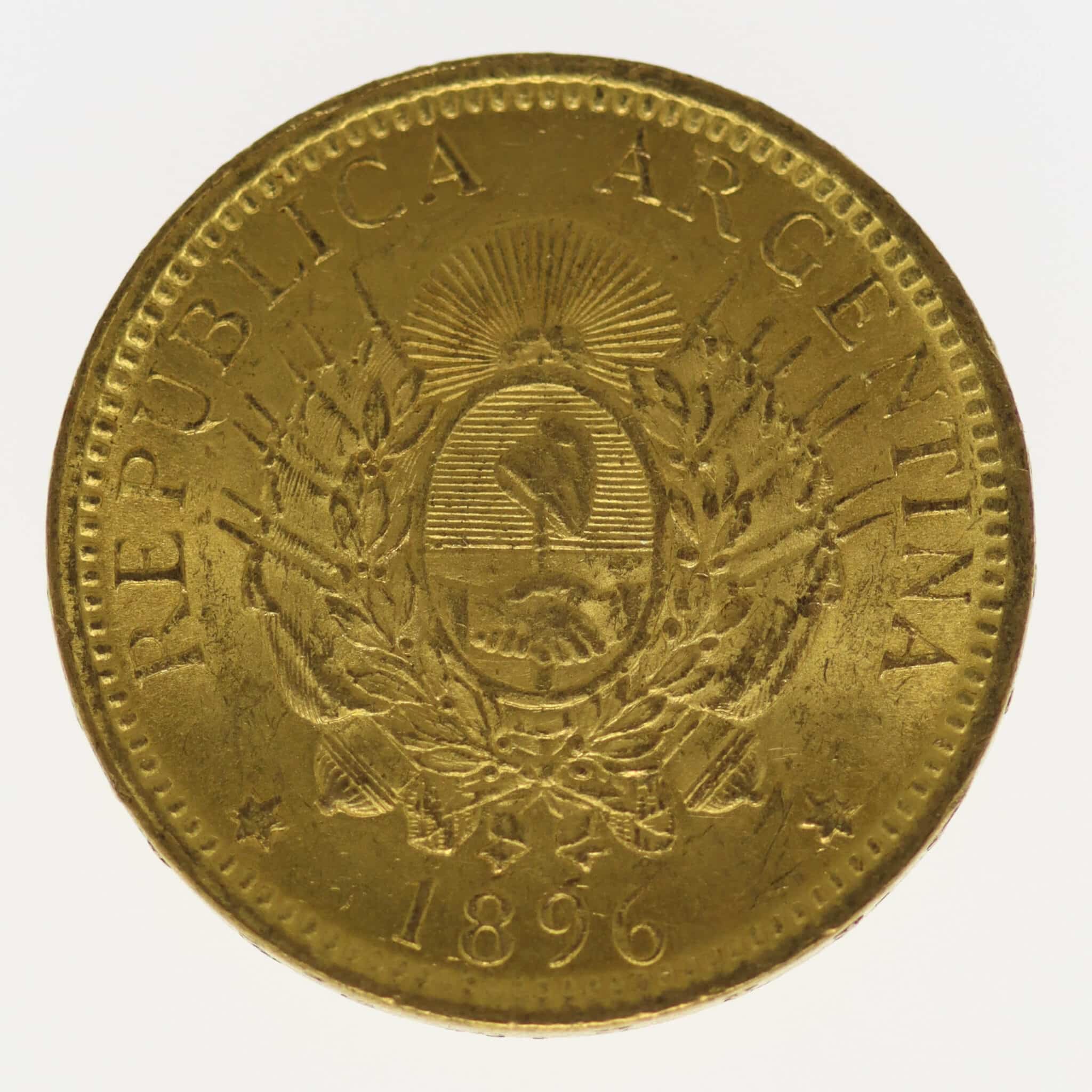 argentinien - Argentinien 5 Pesos / Argentino 1896