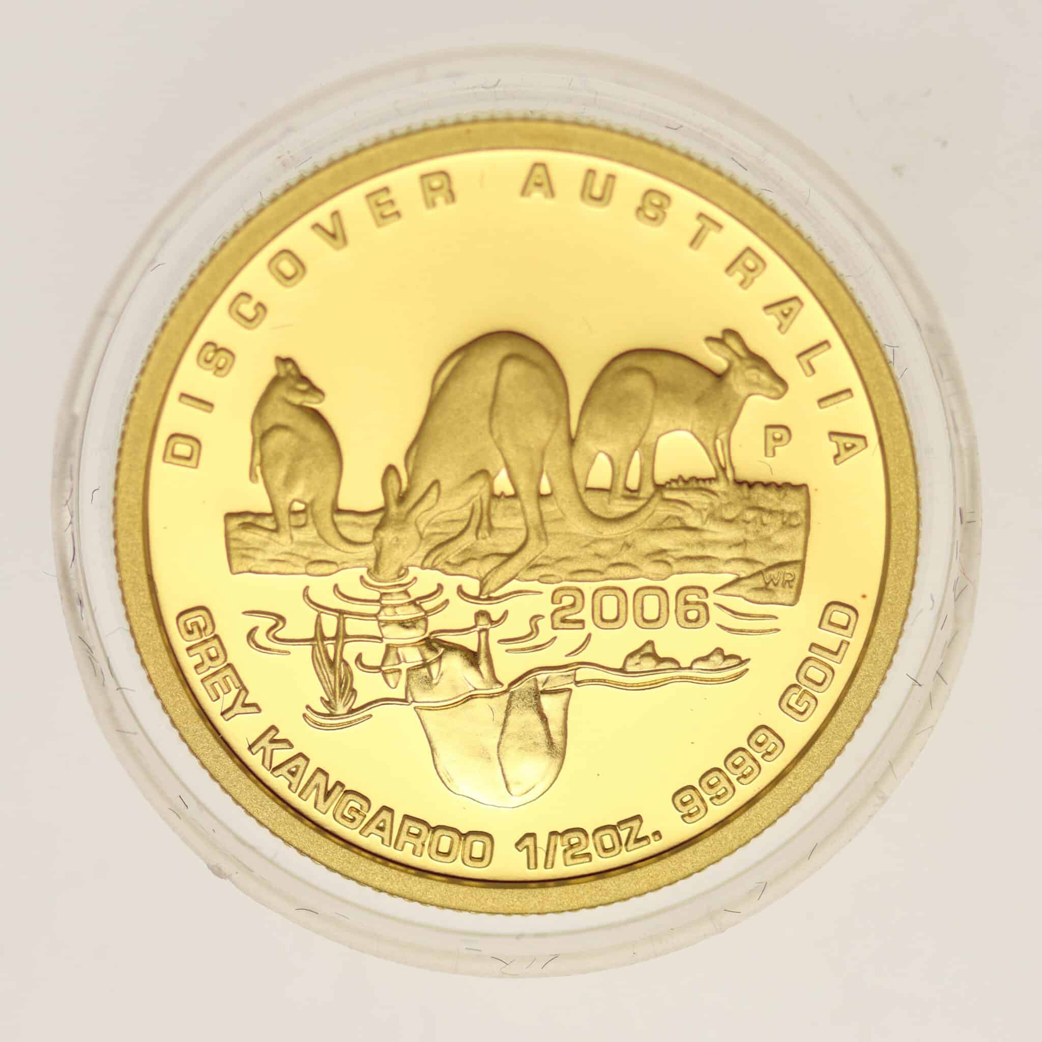 australien - Australien Elisabeth II. 50 Dollars 2006 Discover Kangaroo 1/2 OZ