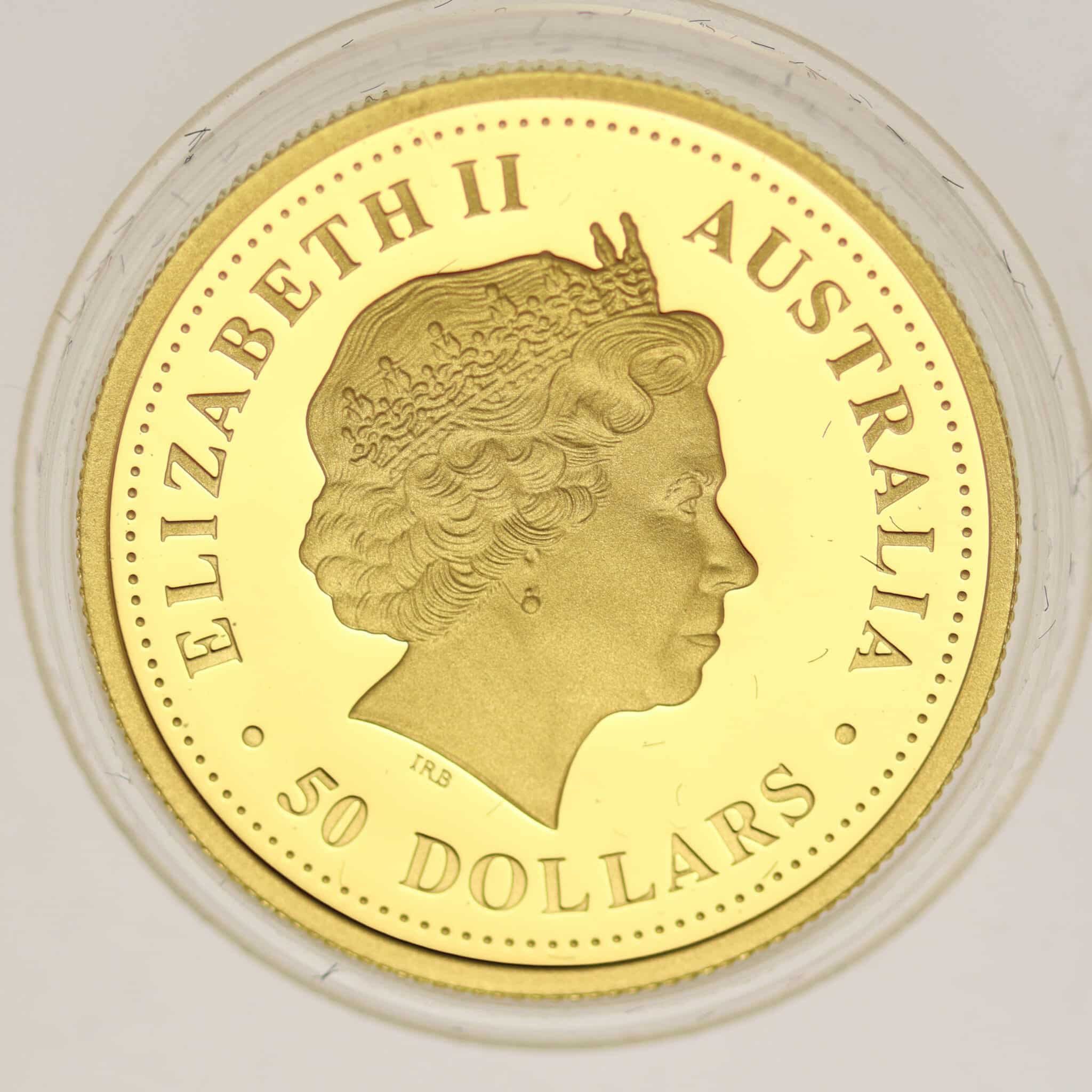 australien - Australien Elisabeth II. 50 Dollars 2006 Discover Kangaroo 1/2 OZ